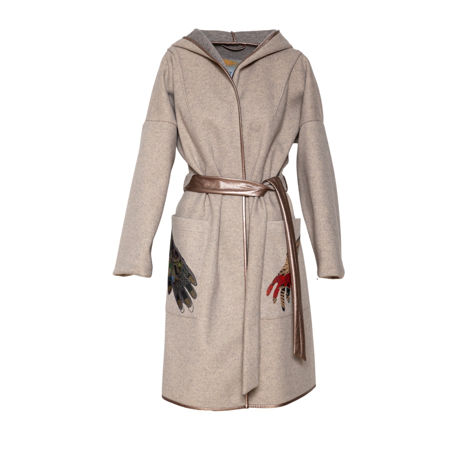 Artista Women's Neutrals Gloves Coat
