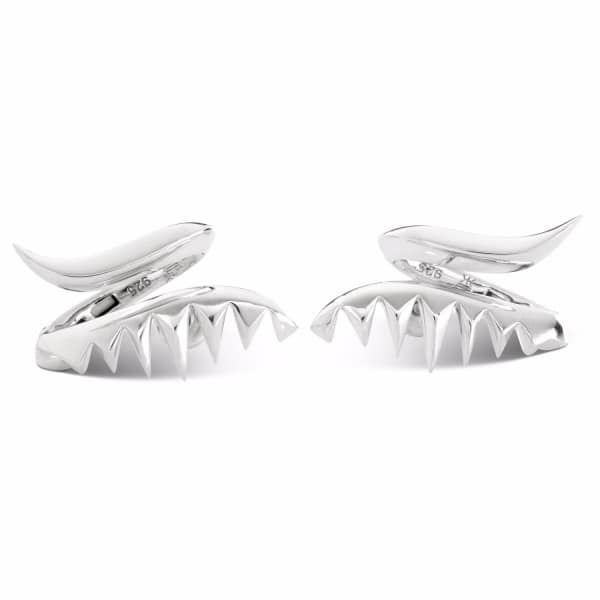 Kasun Serpent Earrings Silver In Serpent