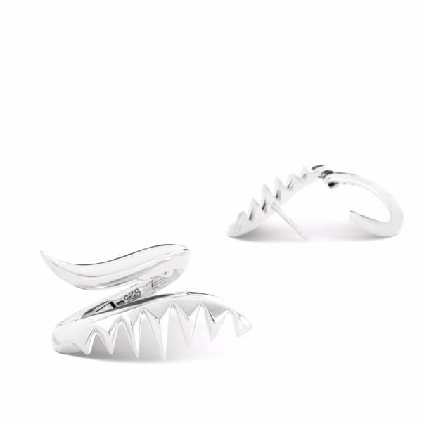 Kasun Serpent Earrings Silver In Serpent
