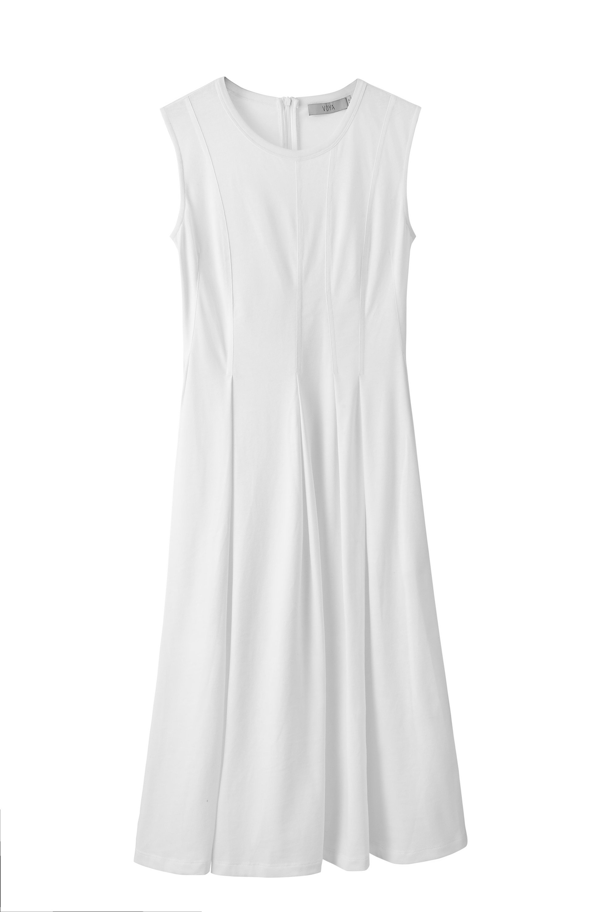 Women’s Volans Midi Dress White Extra Large Voya