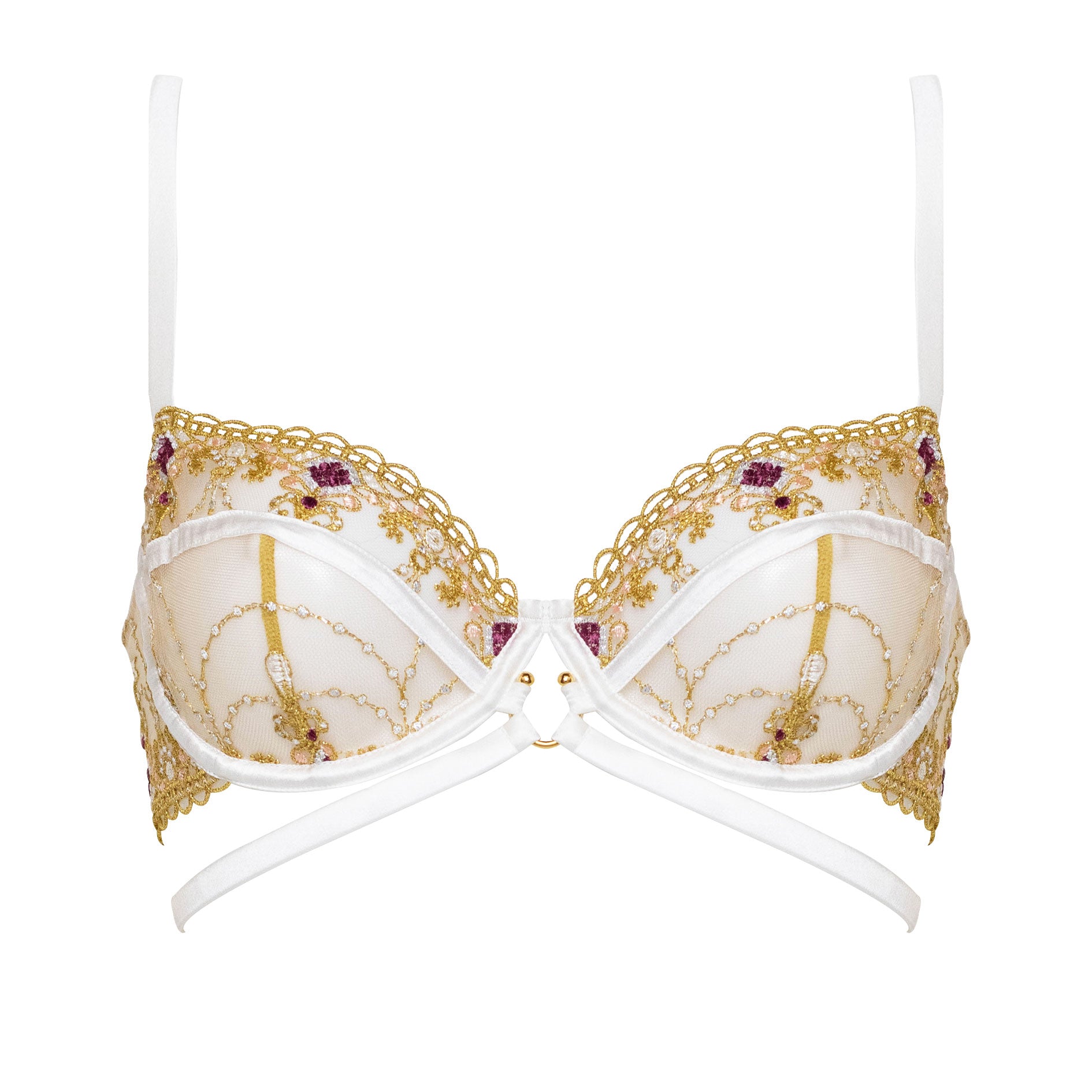 Matilda Balconette Bra In Ivory by Studio Pia