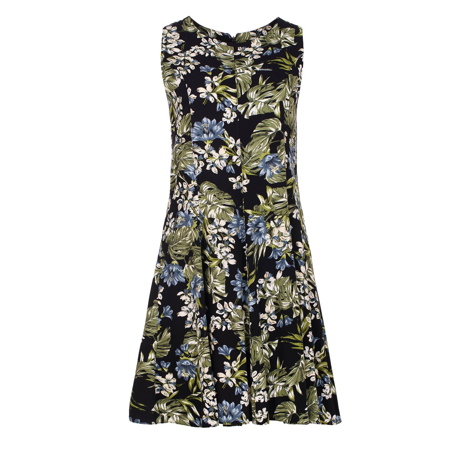 Conquista Women's Olive Floral Cloche Dress In Green