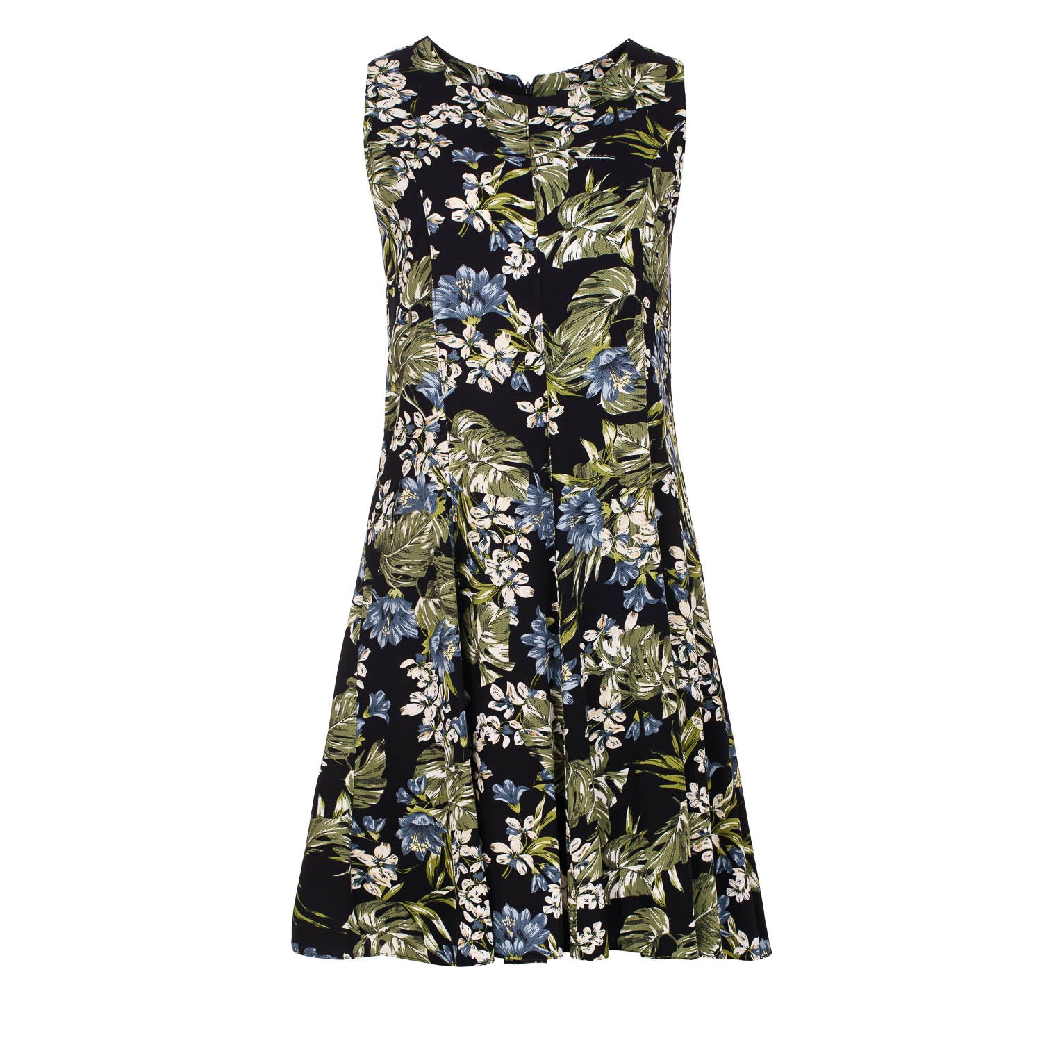 Women’s Olive Floral Cloche Dress Extra Large Conquista