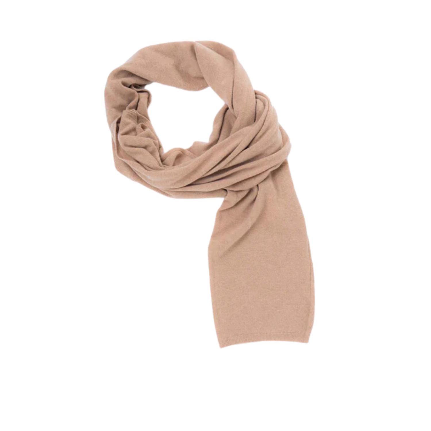Altramoda Redressing The World Women's Brown Shoulder Wrap Scarf With Sleeves In Responsible Wool And Cashmere, Camel In Brown