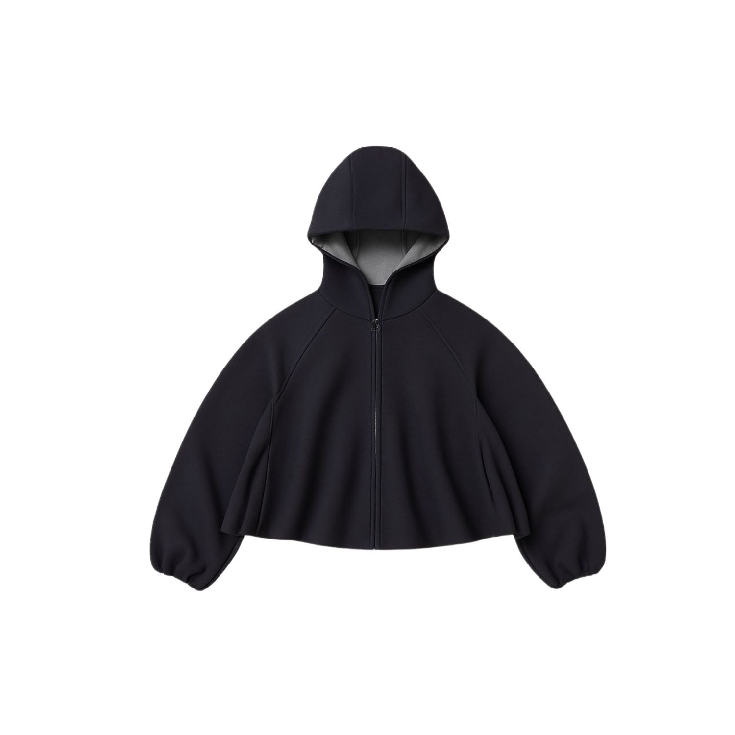 Yorstruly Women's Blue Merina Cropped Sweatshirt In Black