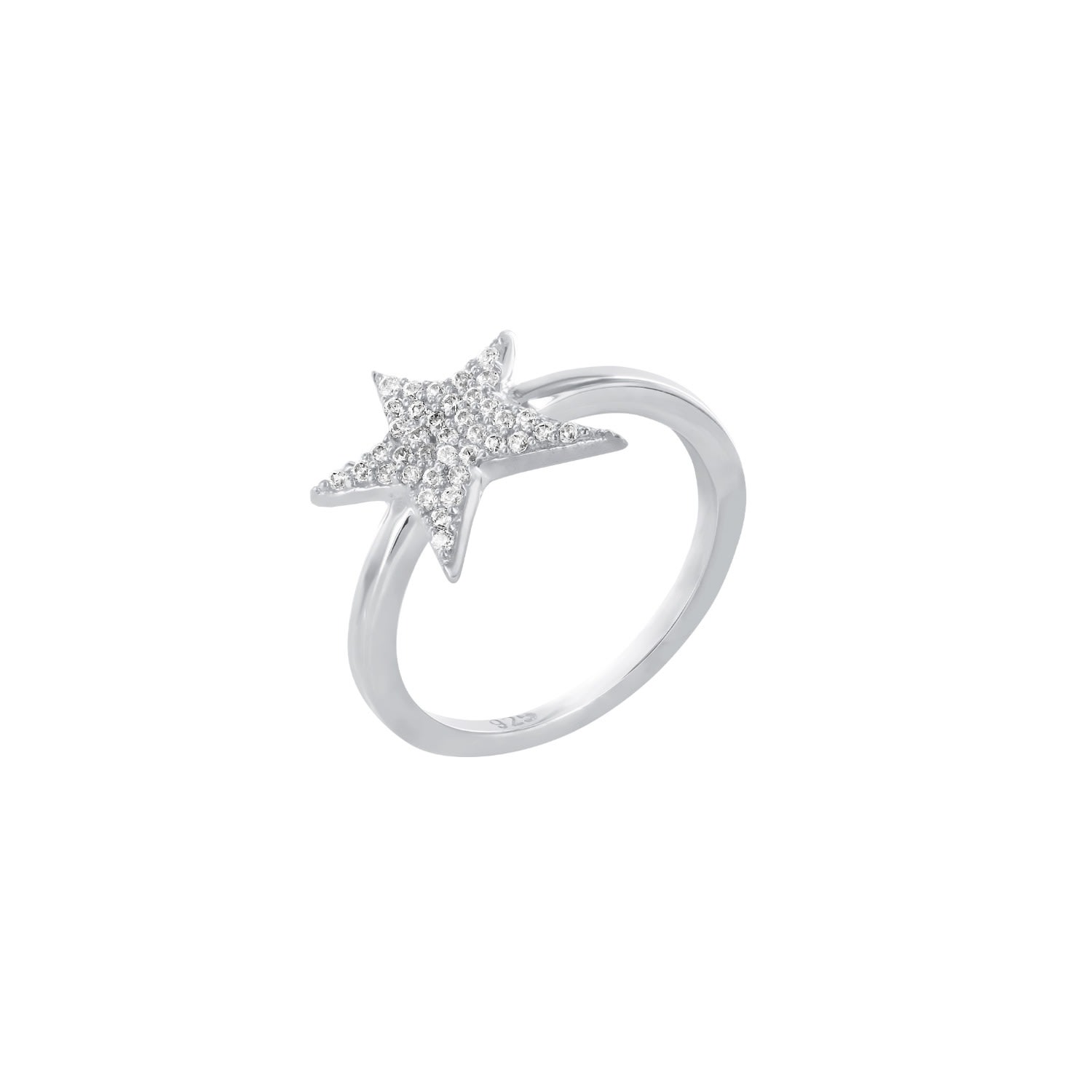 Women’s Zephyr Star Ring Sterling Silver Wolf and Zephyr