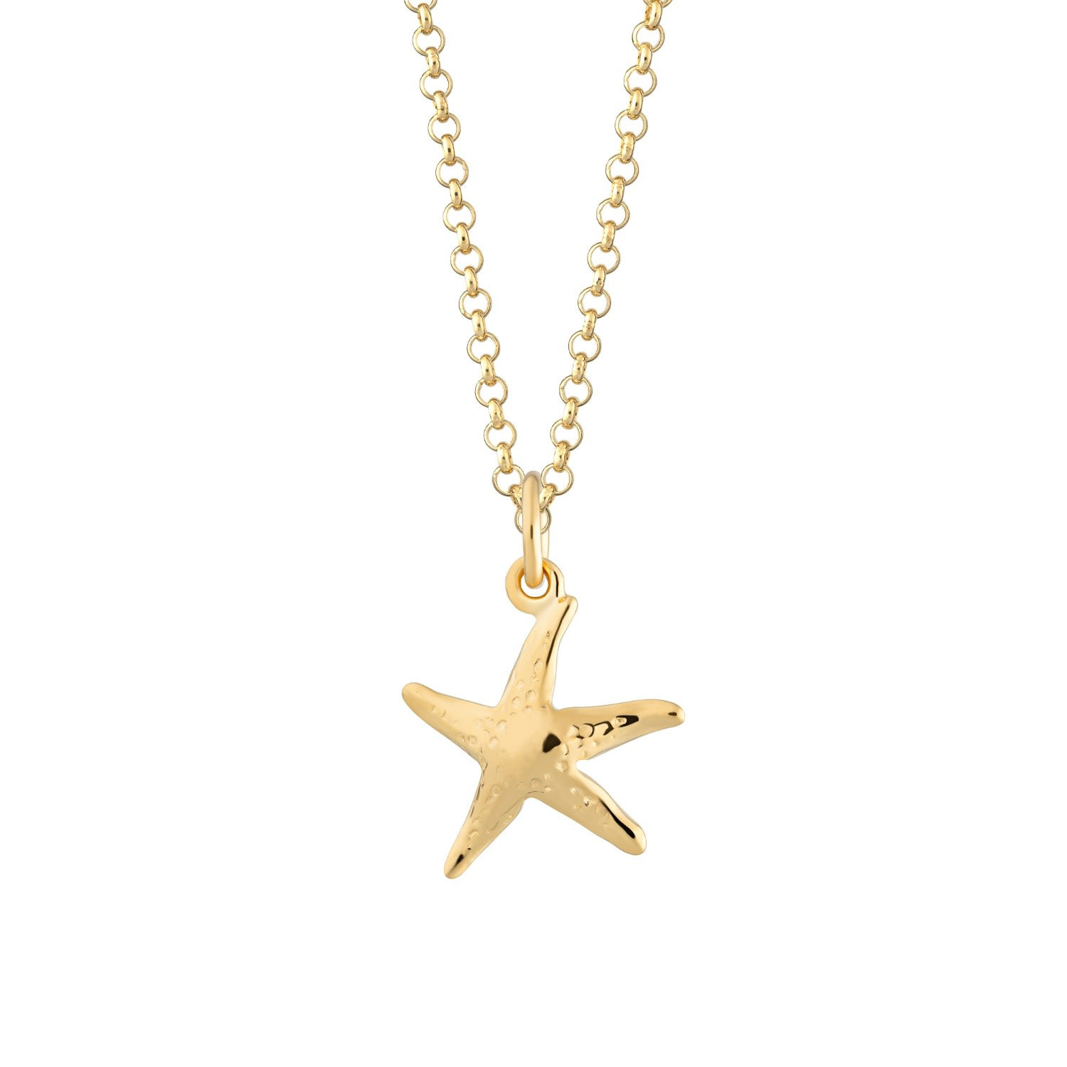 Women’s Gold Plated Starfish Necklace Lily Charmed