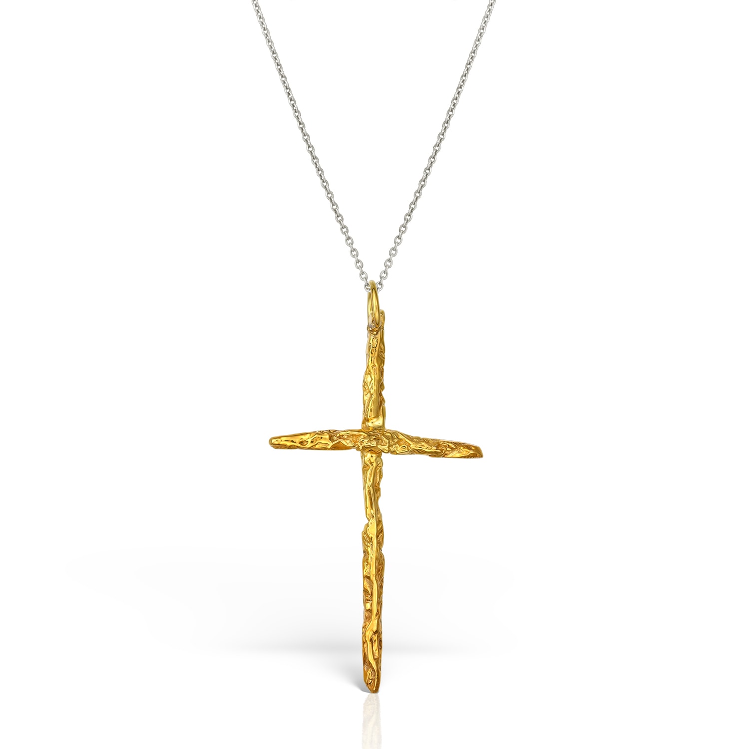 Women’s Gold / Silver Karma Cross Gold Necklace Madeleine