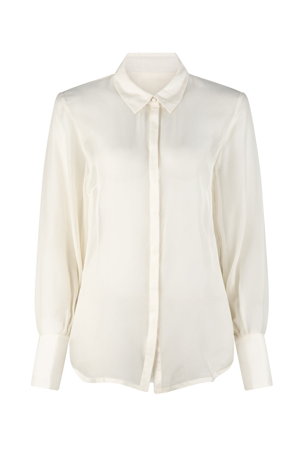 Women’s White Gabriel Pure Silk Shirt - Ivory Small Dref by D