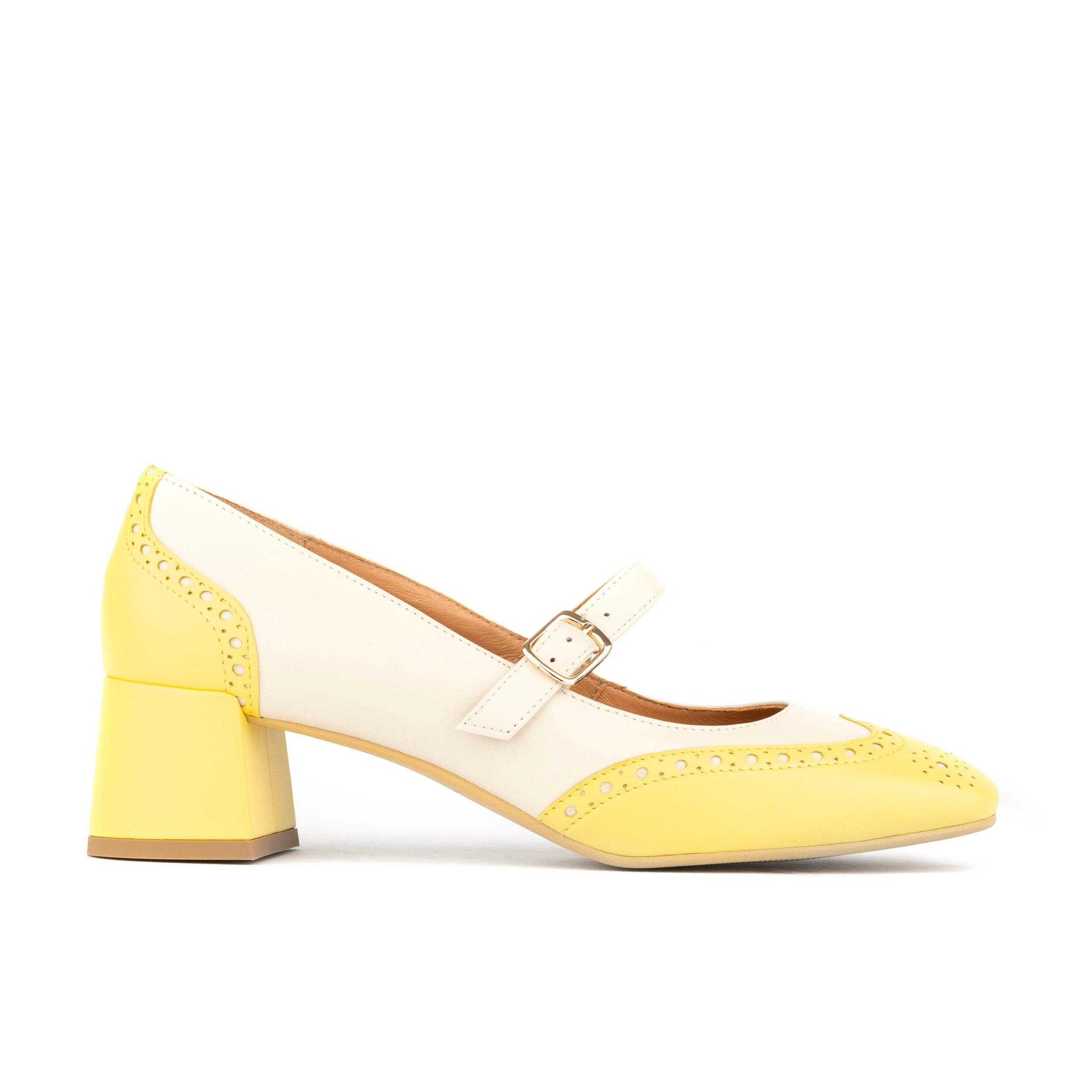Embassy London Usa Women's Neutrals / Yellow / Orange Mary Antoinette - Yellow & White Pastel In Yellow/orange