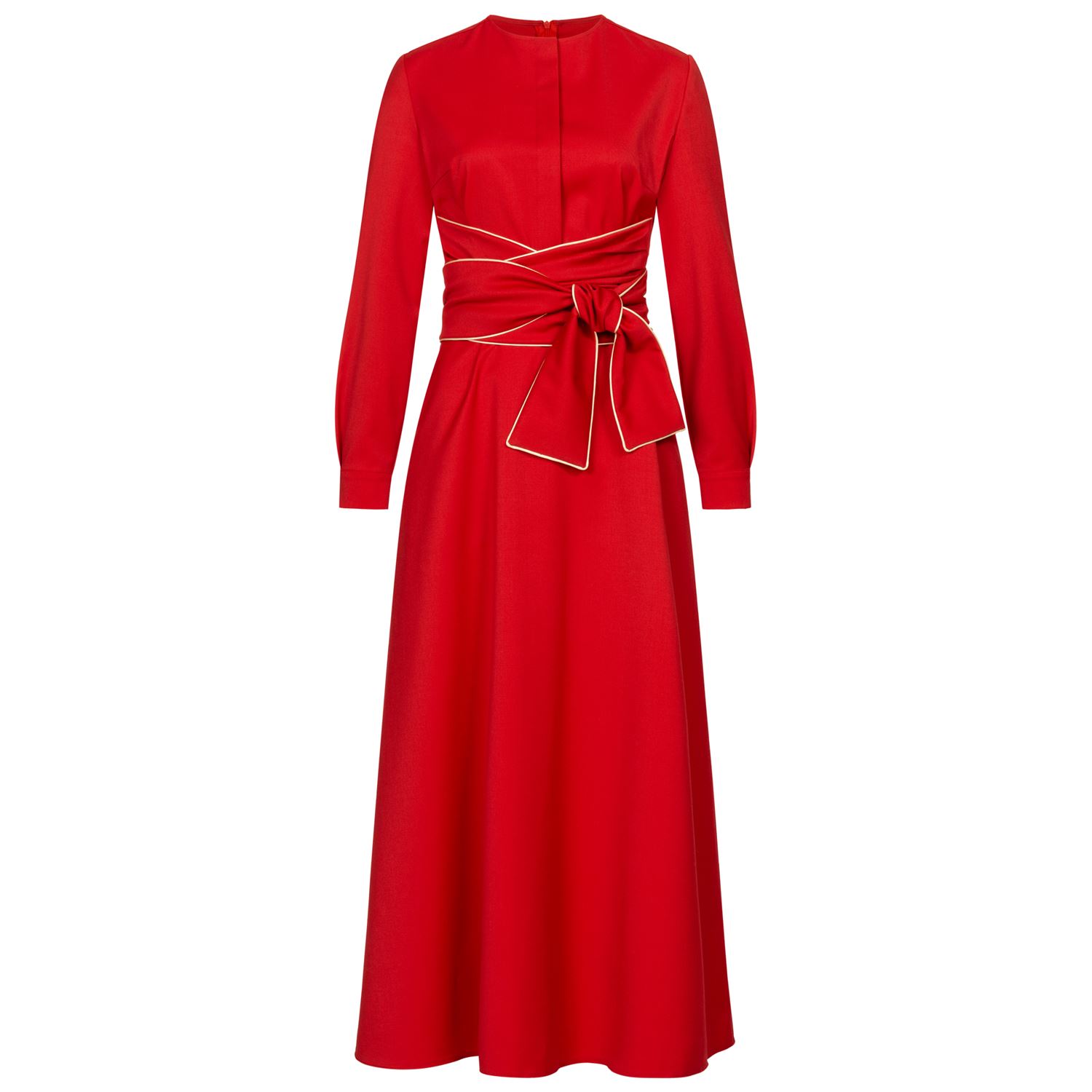 Marianna Déri Women's Red Wool-blend Maxi Dress