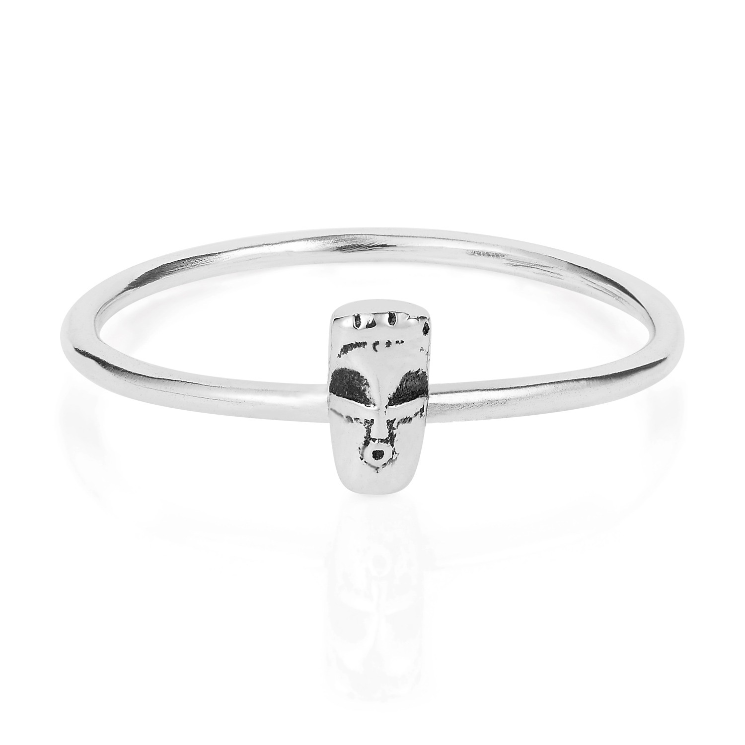 Women’s Tiny Voodoo Damballah Ring Silver Lee Renee