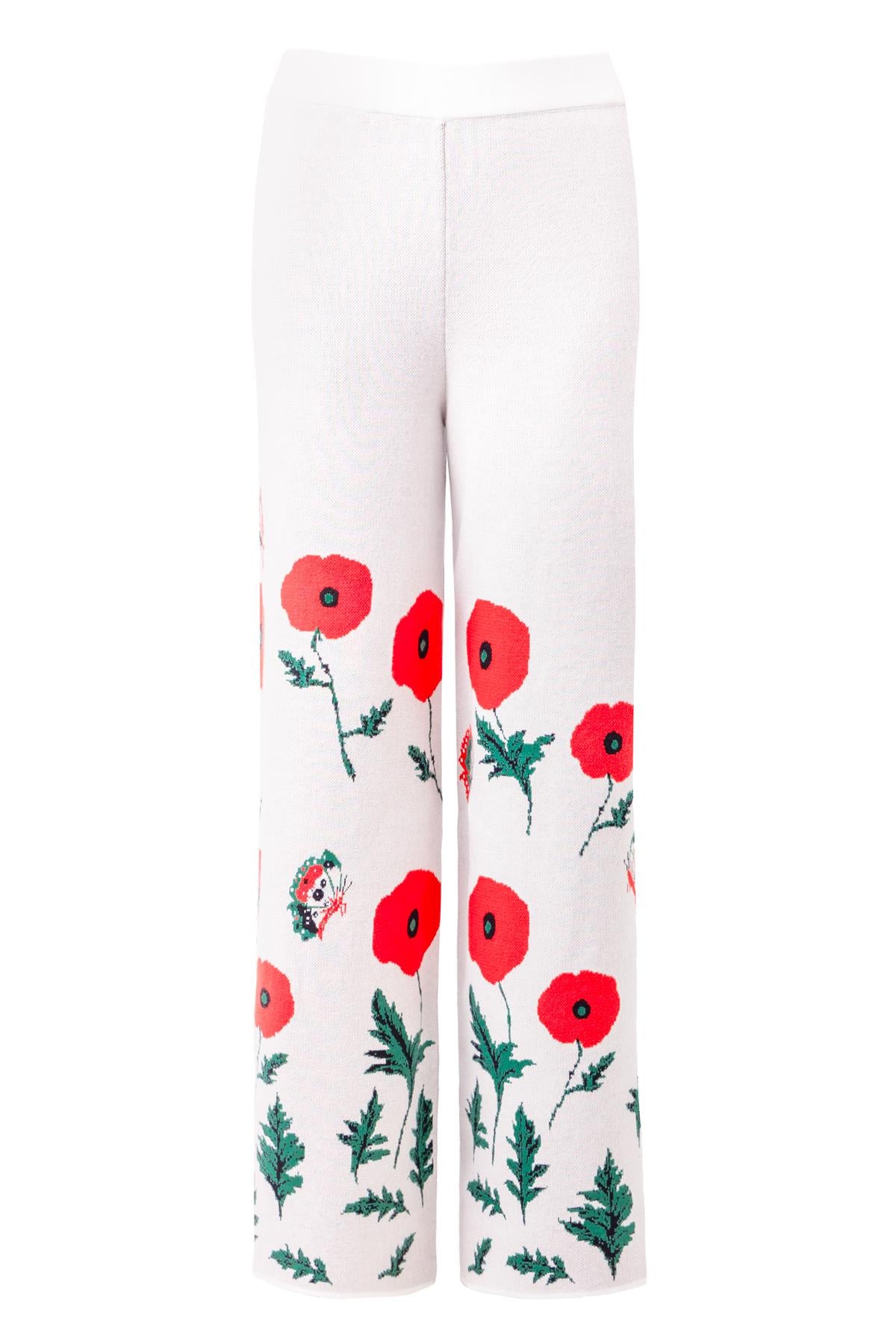Peraluna Women's Poppy High Waist Knit Trousers