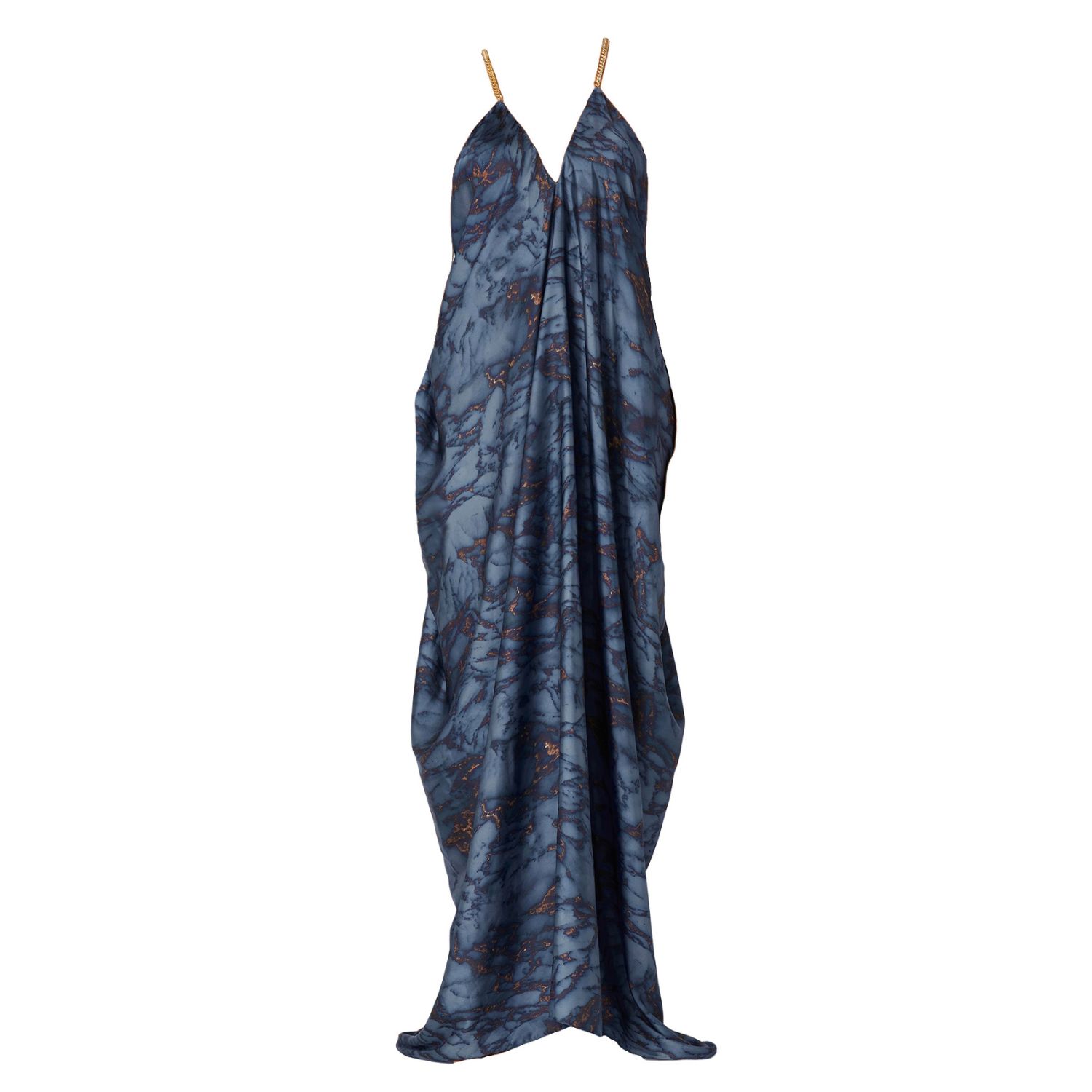 Room 24 Women's Raja Dress Blue Marble In Blue
