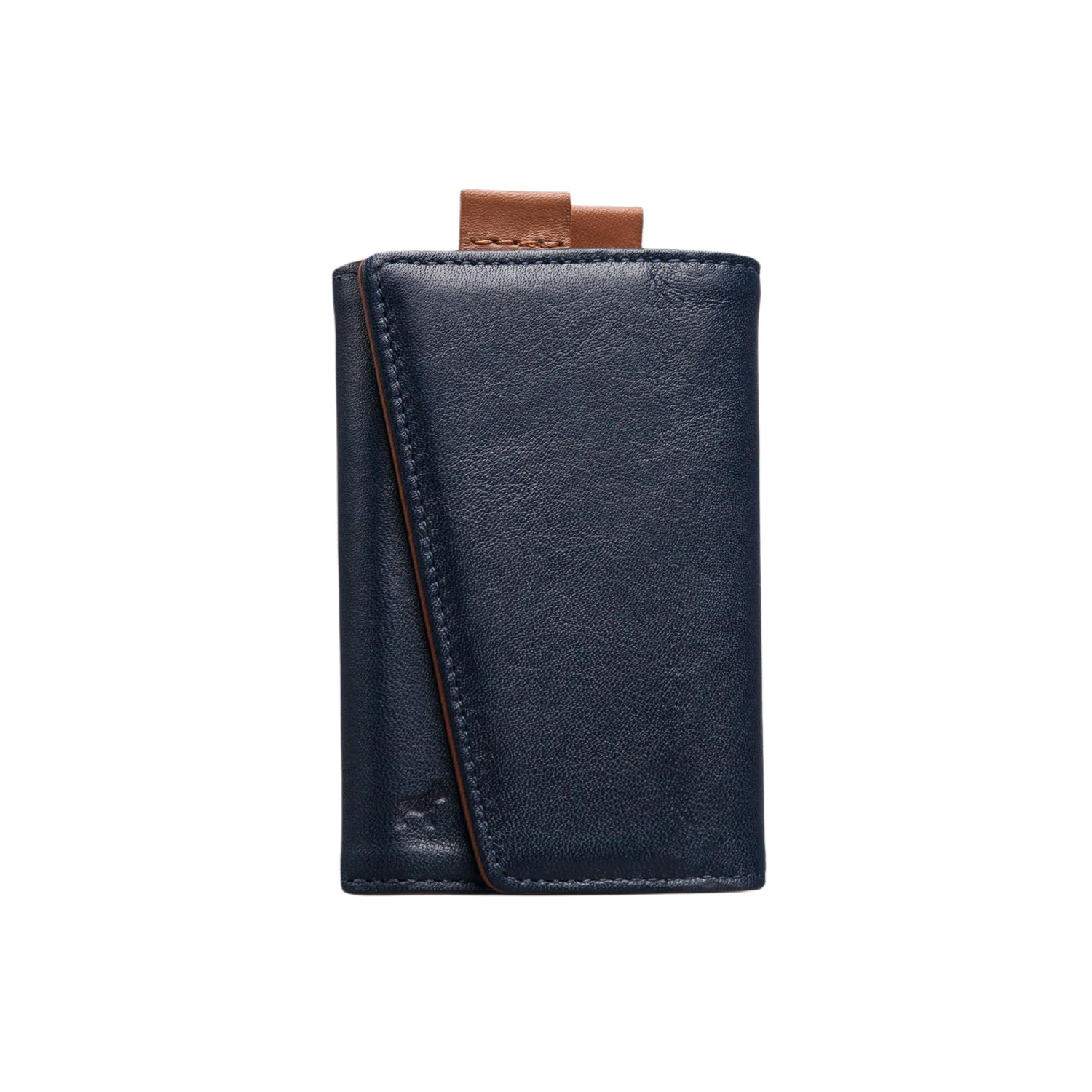 The Frenchie Co. Men's Blue Leather Speed Wallet - Ultra Navy In Blue