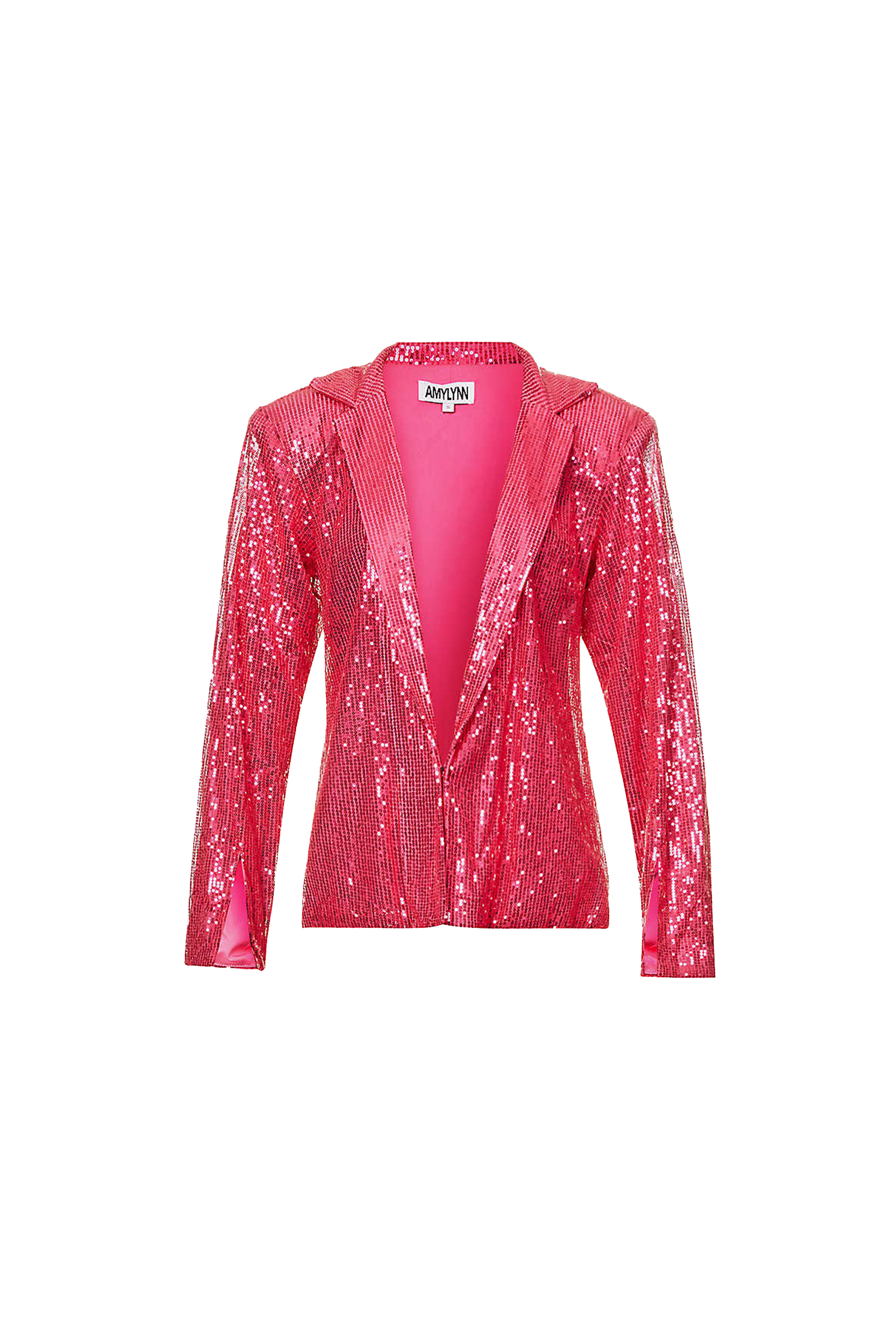 Women’s Pink / Purple Savannah Pink Sequin Blazer Jacket Small Amy Lynn