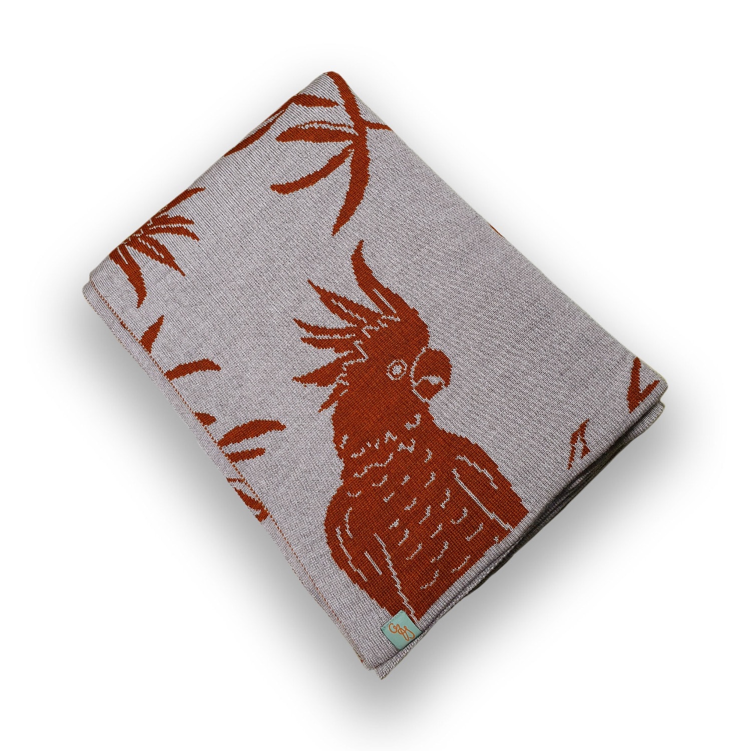 Otto & Spike Yellow / Orange Lightweight Wool Blankets - Hello Cocky - Bronze - X-small In Red