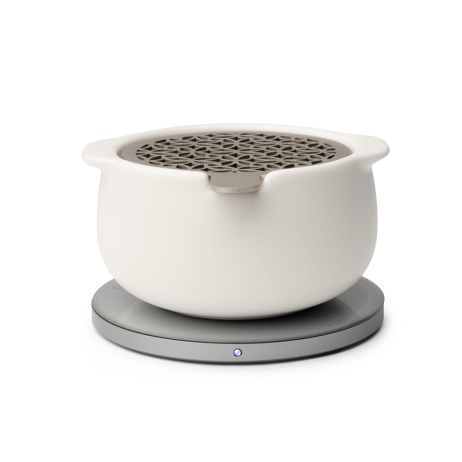 Ohom Jun Self Heating Diffuser Set - Jasmine White