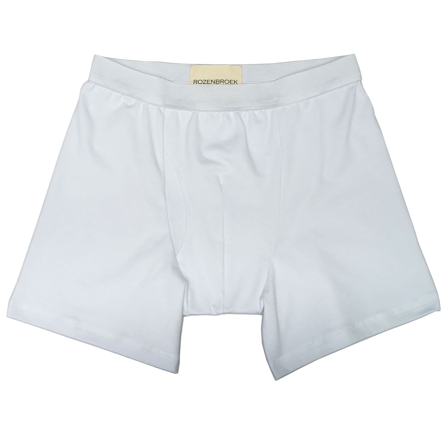 Men’s Organic Bamboo Jersey Boxer-Short In White Extra Large Rozenbroek