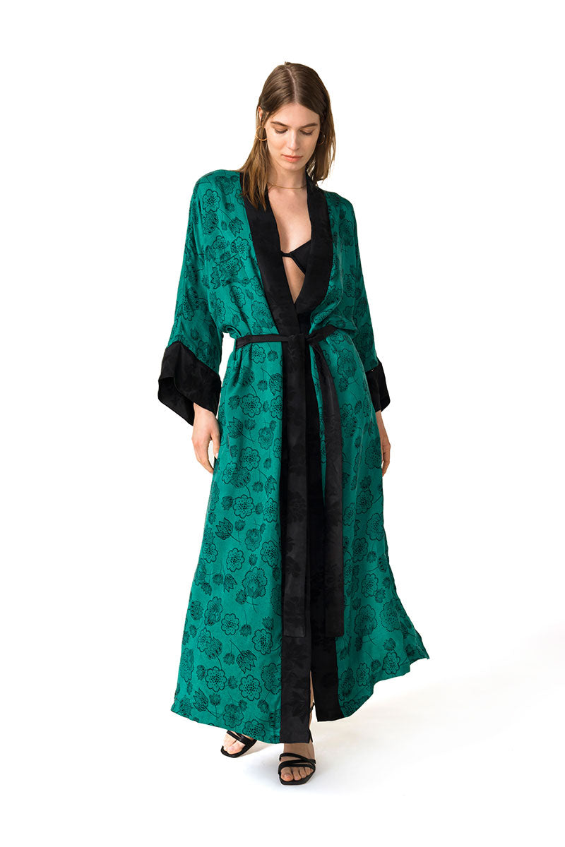Movom Women's Green Blake Kimono