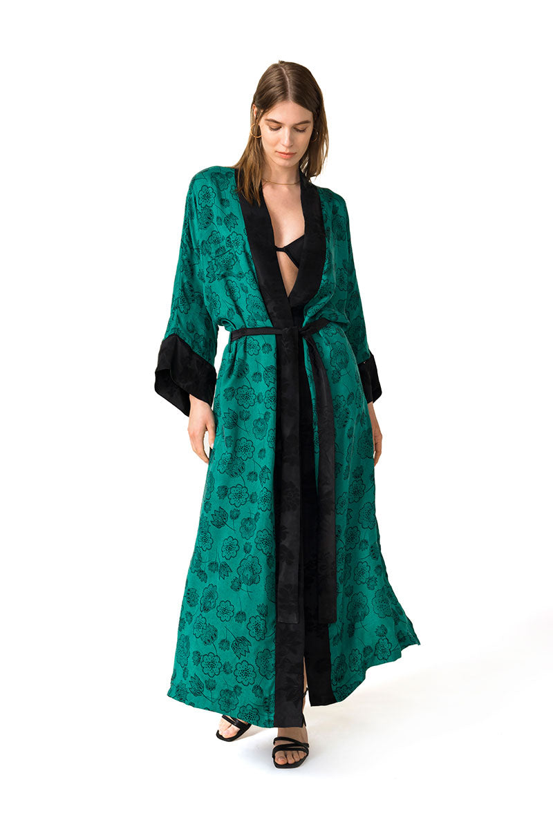 Movom Women's Green Blake Kimono In Green