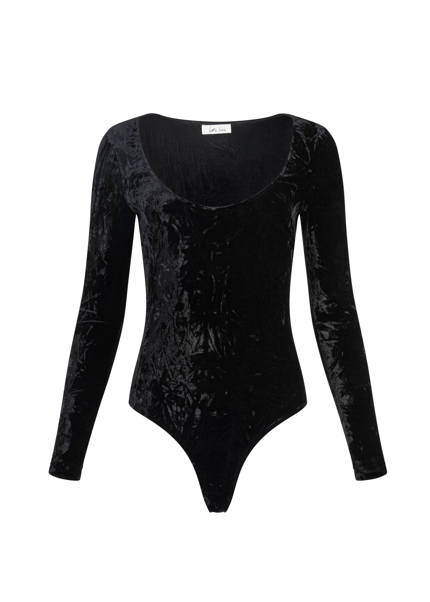 Little Lies Women's Sky On Fire Black Velvet Bodysuit In Black