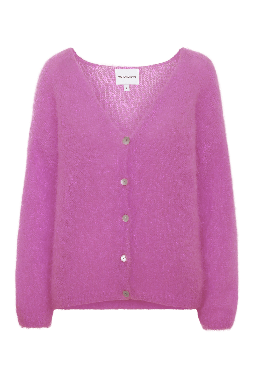 Americandreams Women's Pink / Purple Cornelia Ls Cardigan Pearly Purple