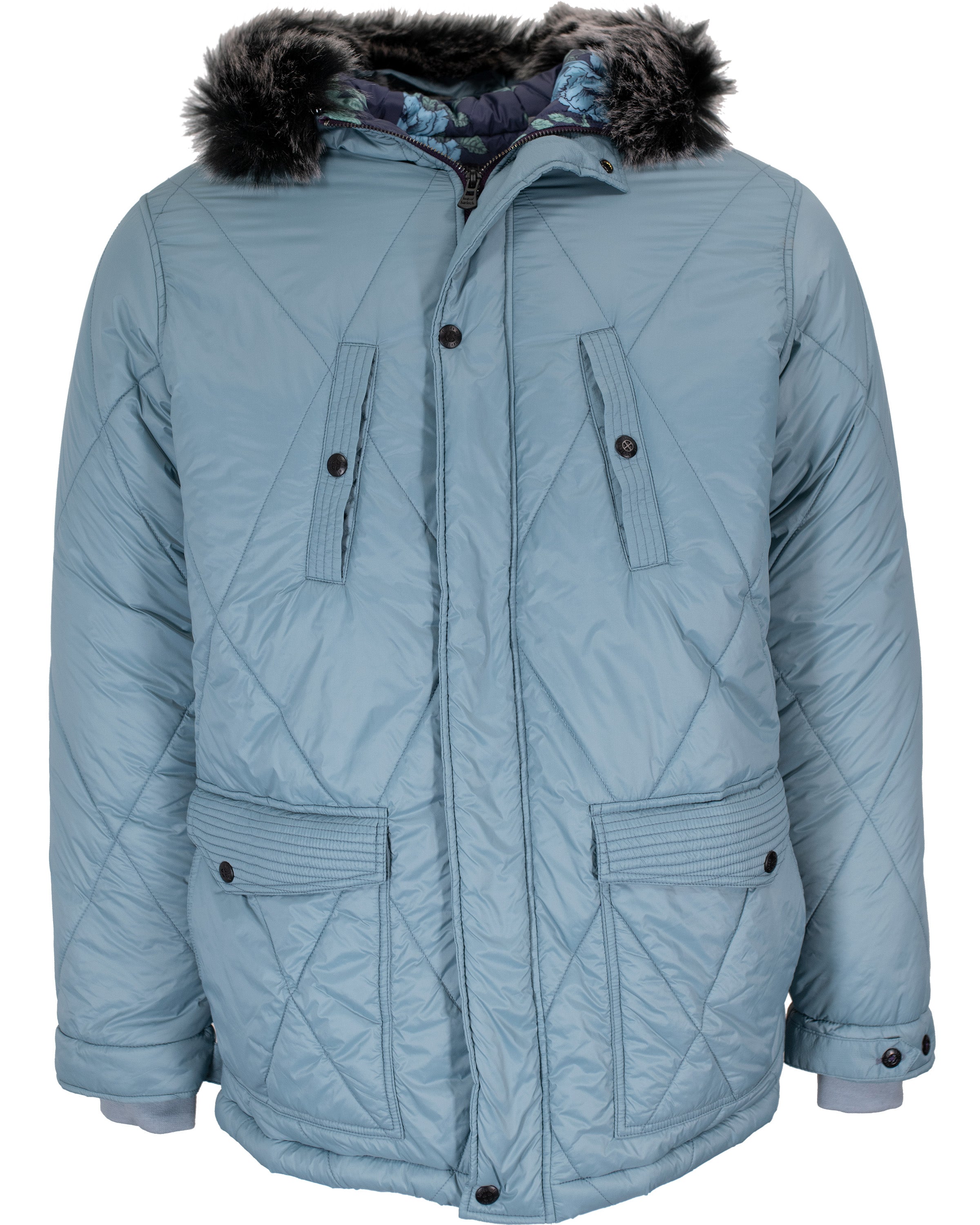 Men’s Green / Blue / Pink Patrick Parka In Goblin Extra Large Lords of Harlech