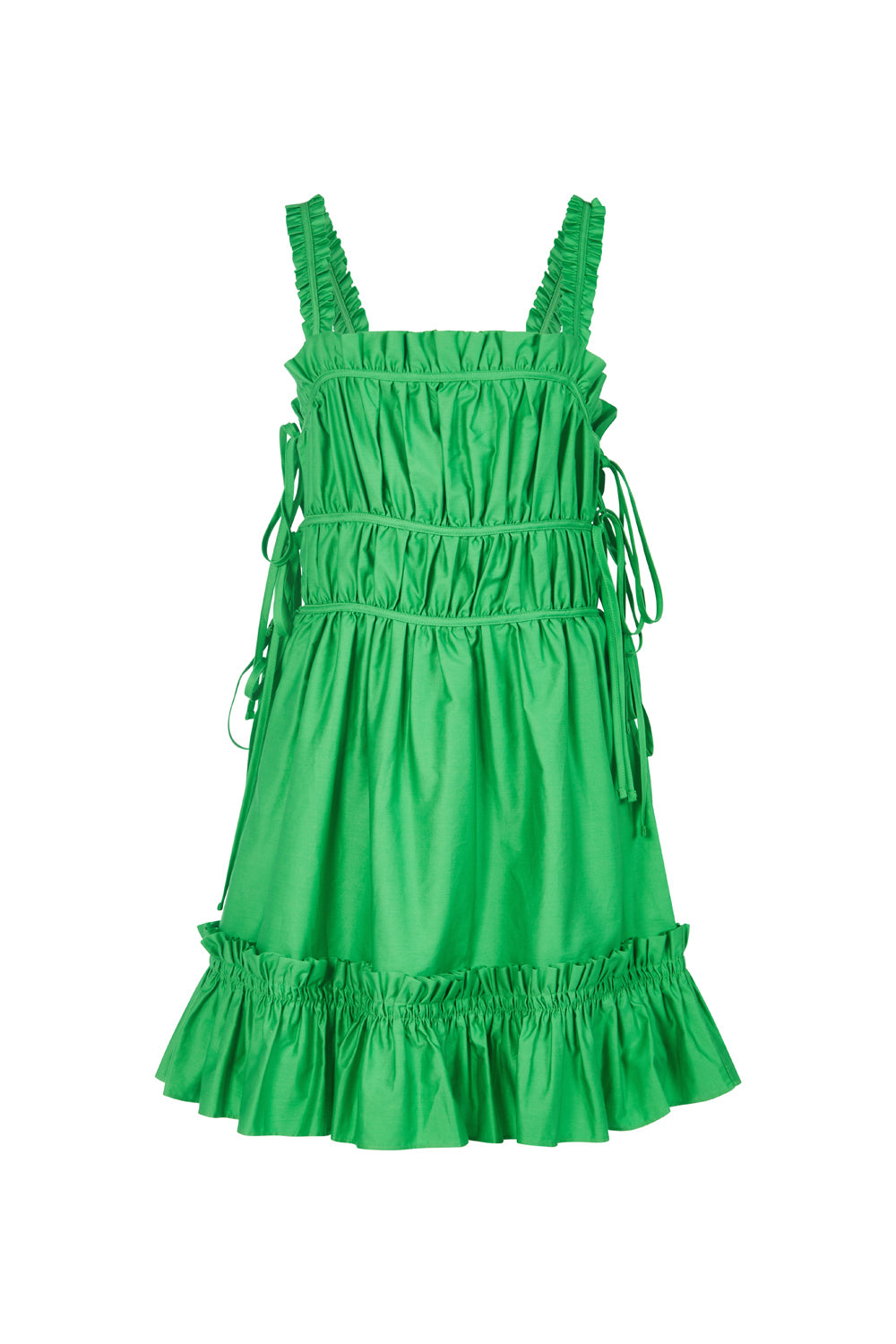 Women’s The Isabel Cotton Mini Dress In Island Green Small Lavaand