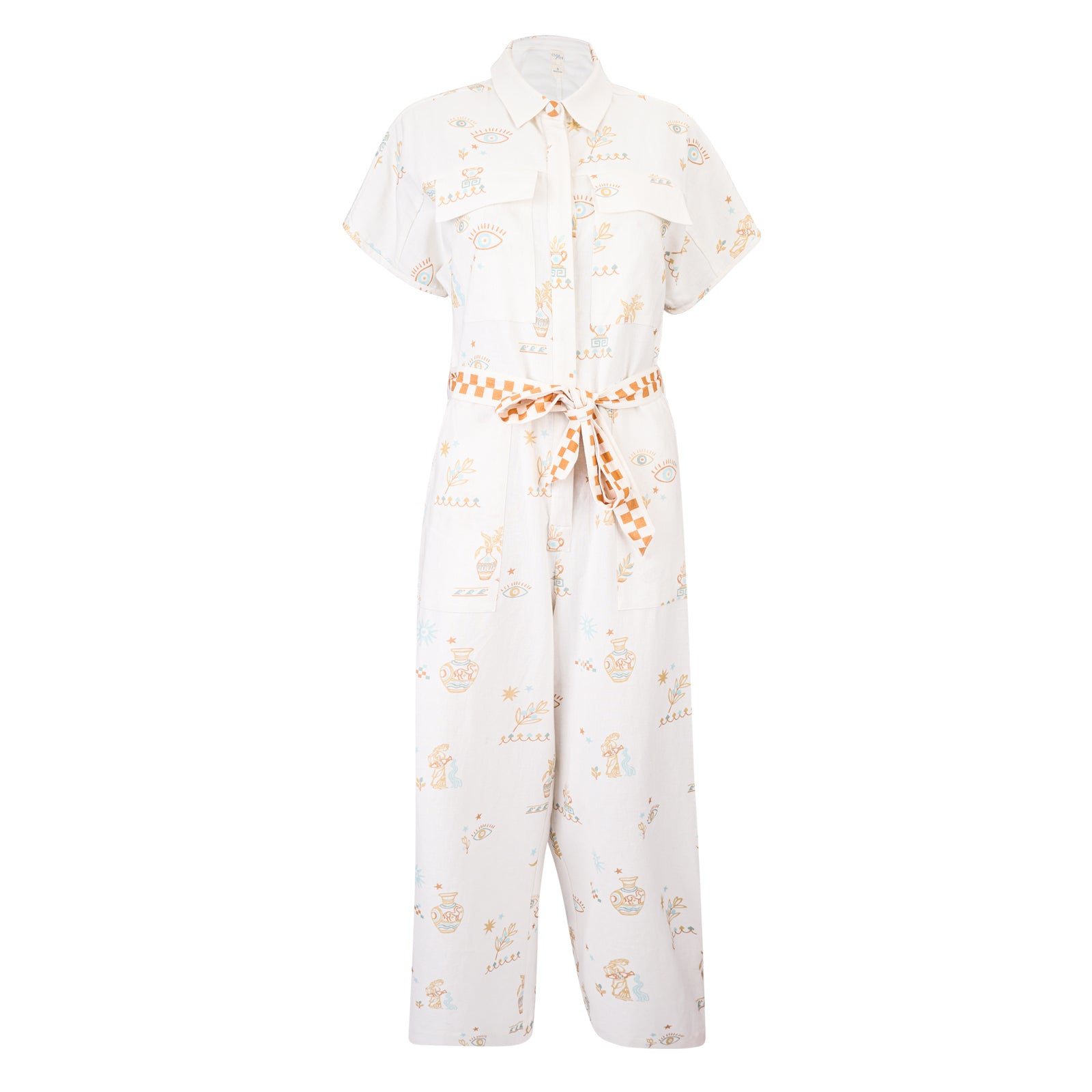 Em & Shi Women's Neutrals Villa Greco Jumpsuit