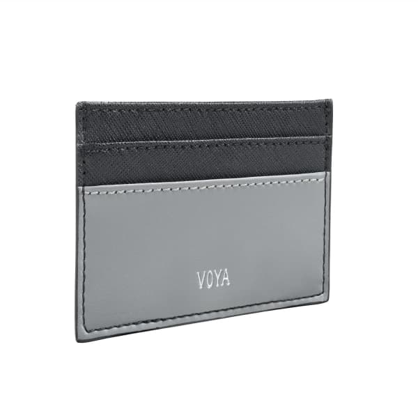 Voya Leather Card Holder Black In Holder