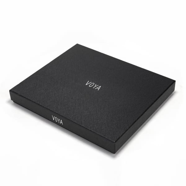 Voya Leather Card Holder Black In Holder
