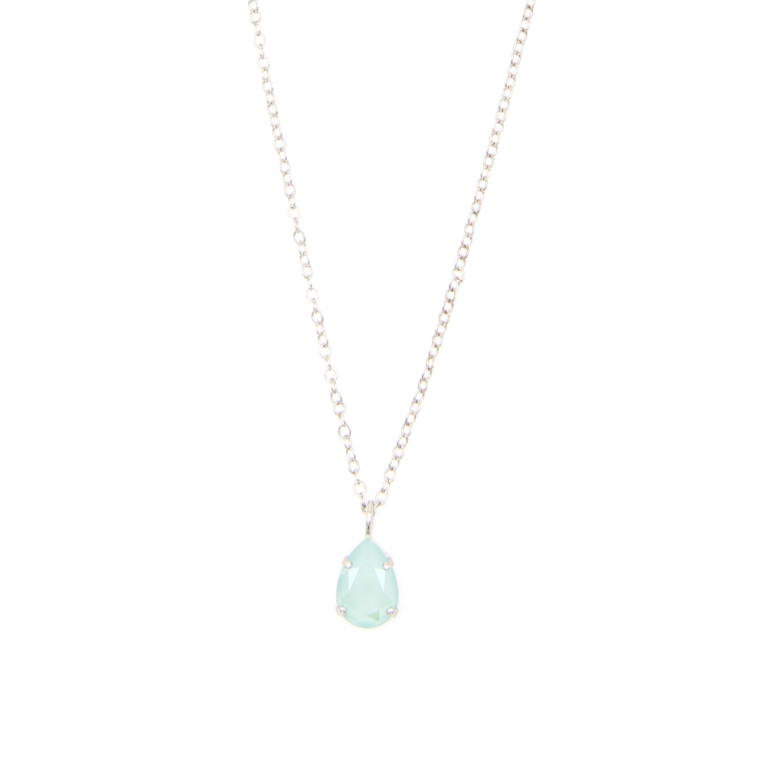 Women’s Drop Necklace In Mint Green Rosaspina Firenze