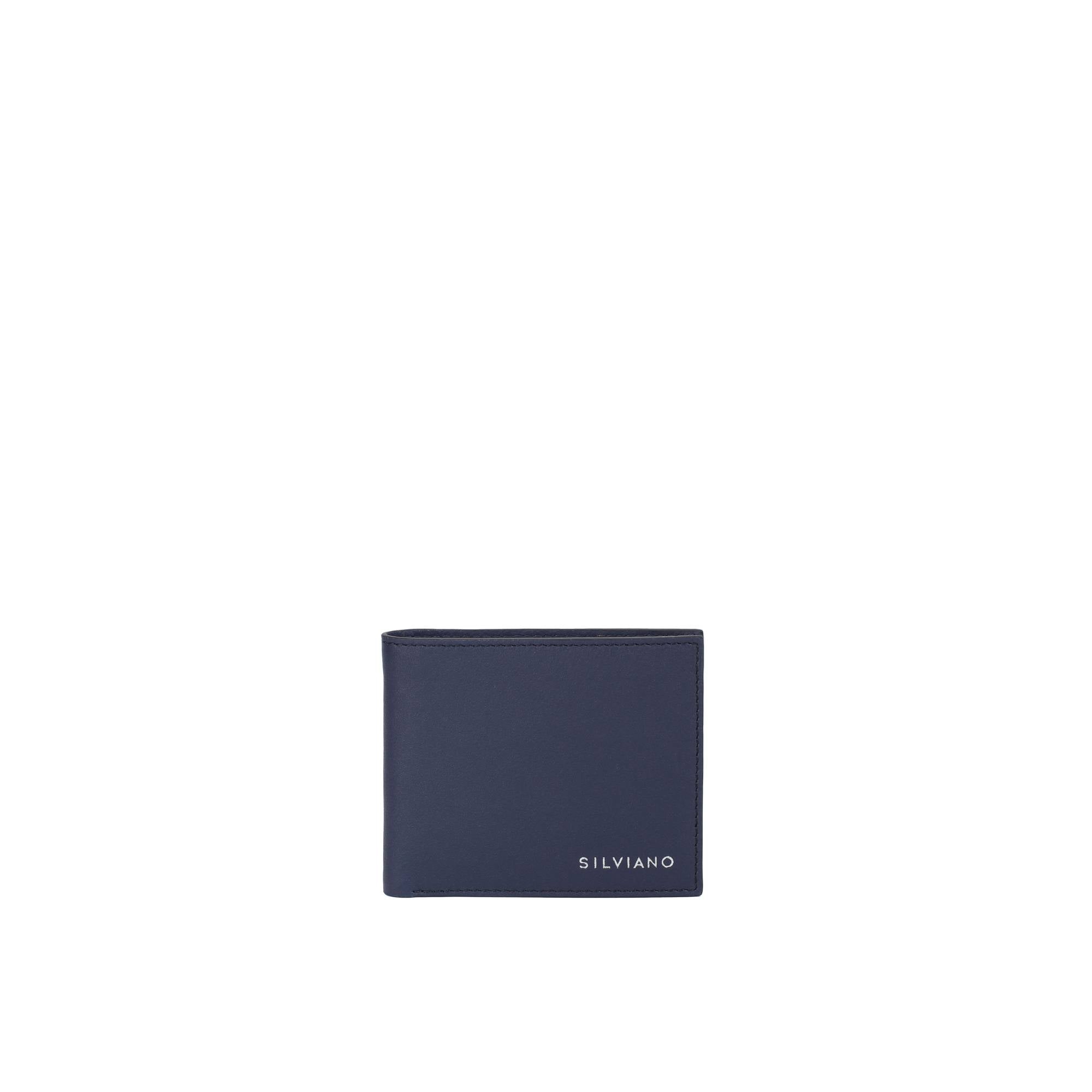 Men’s Silviano Bi Fold Wallet - Navy Blue Sophistication For Modern Appeal