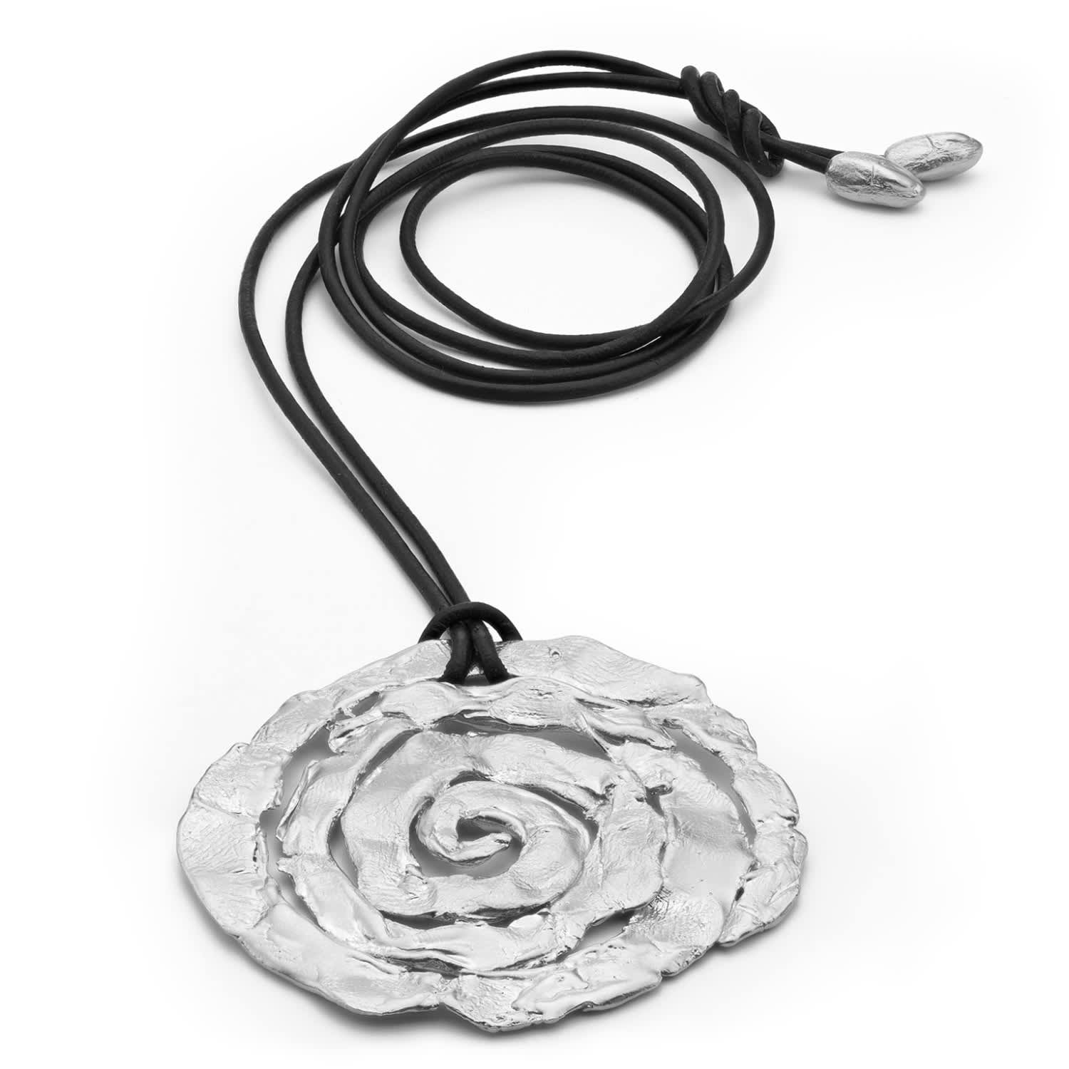 Eva Remenyi Women's Black / Silver Origin Wrap Necklace Silver