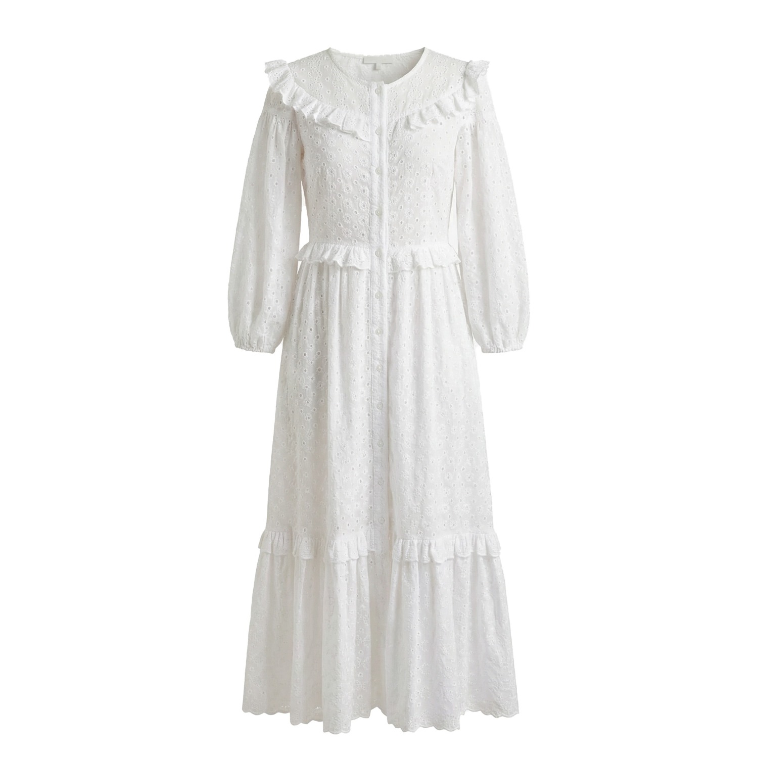 Women's White The Aubrielle Shirtdress | Large | The Well Worn