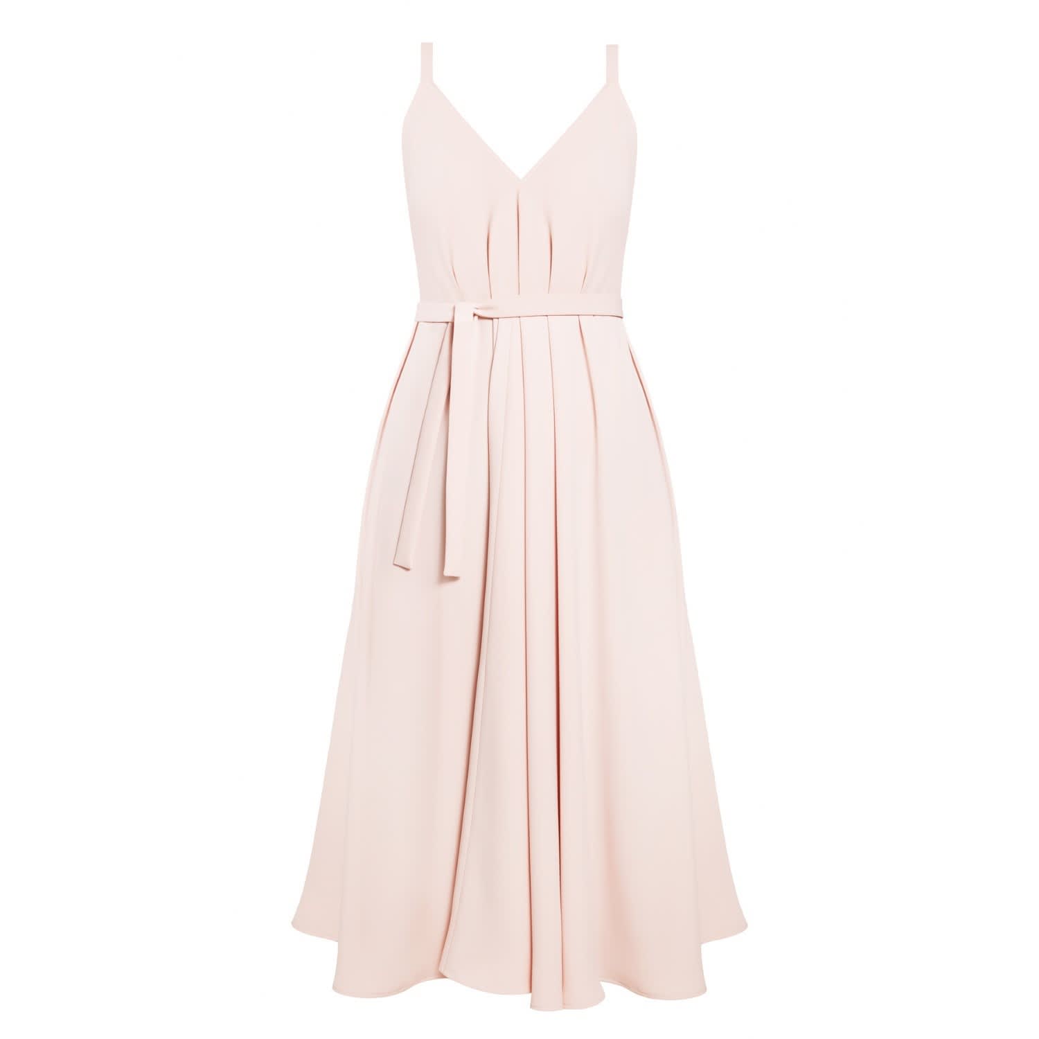 pink midi dress for wedding