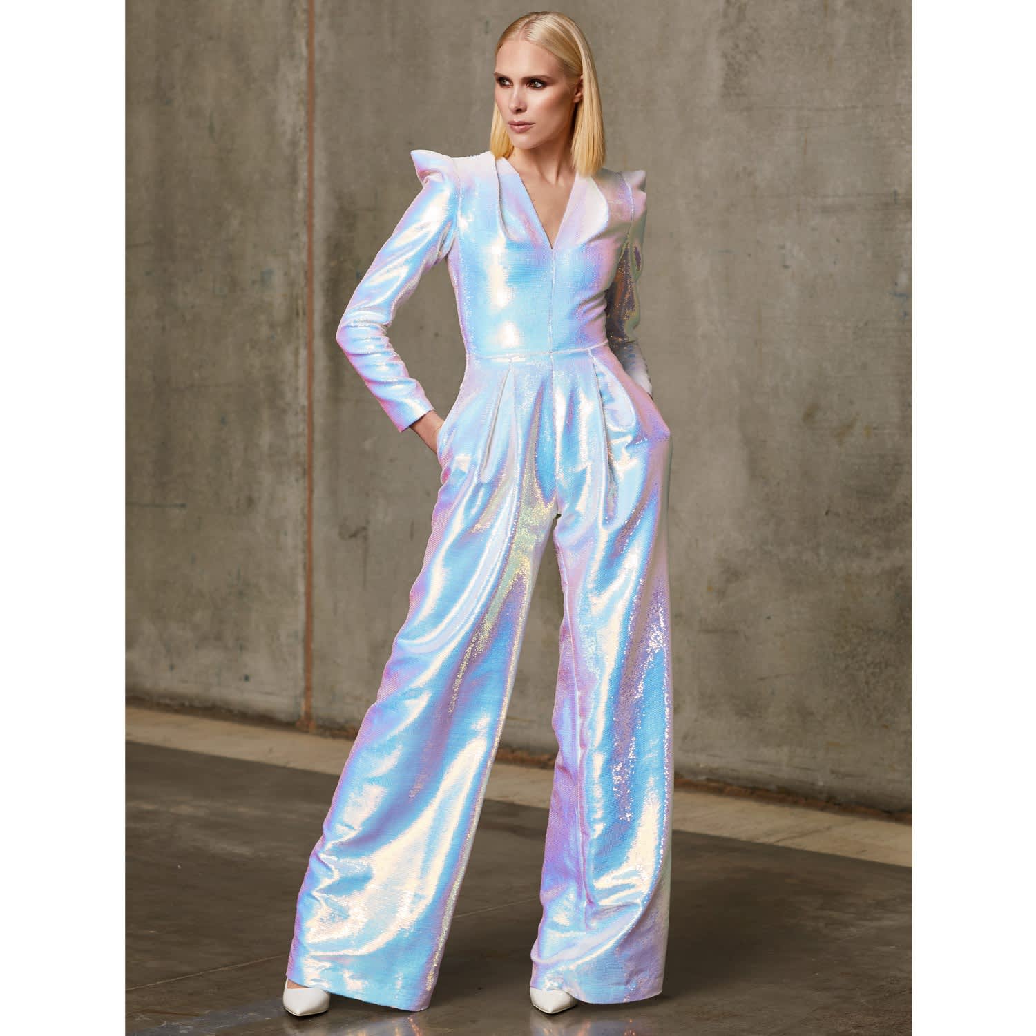 full sequin jumpsuit