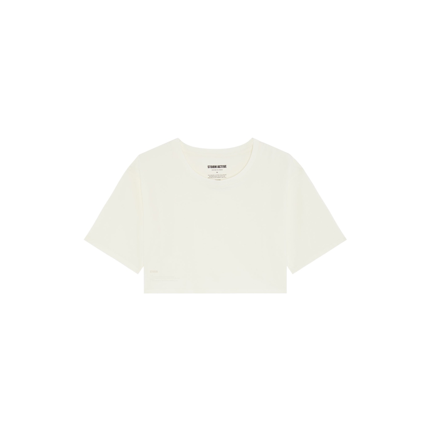 Storm Women's White Easy Crop Top Cloud In White