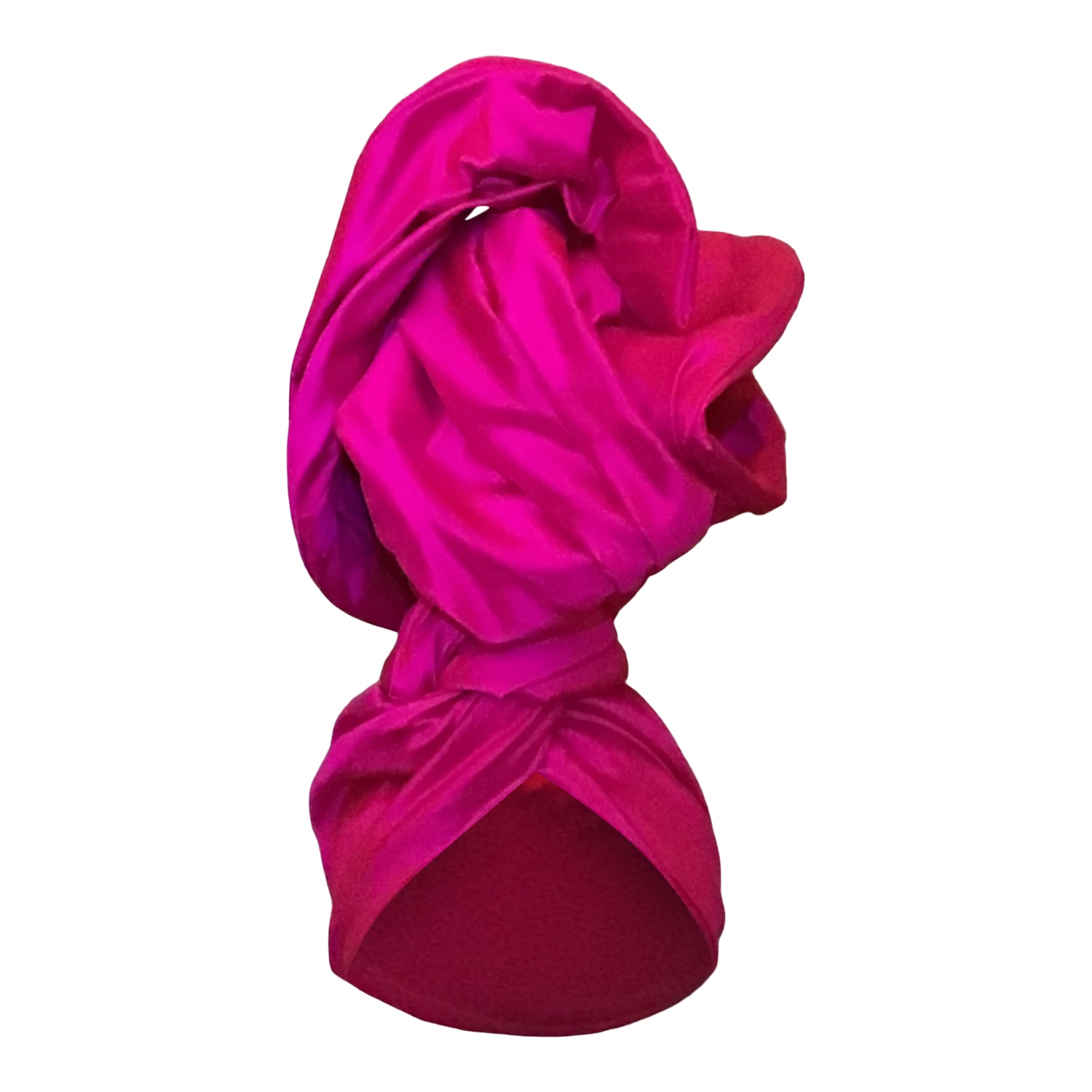 Women's Twisturban Turban In Xl Crescent Silk Peretti Pink | Romer Millinery