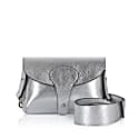 Betsy & Floss Luca Small Crossbody Bag In Silver