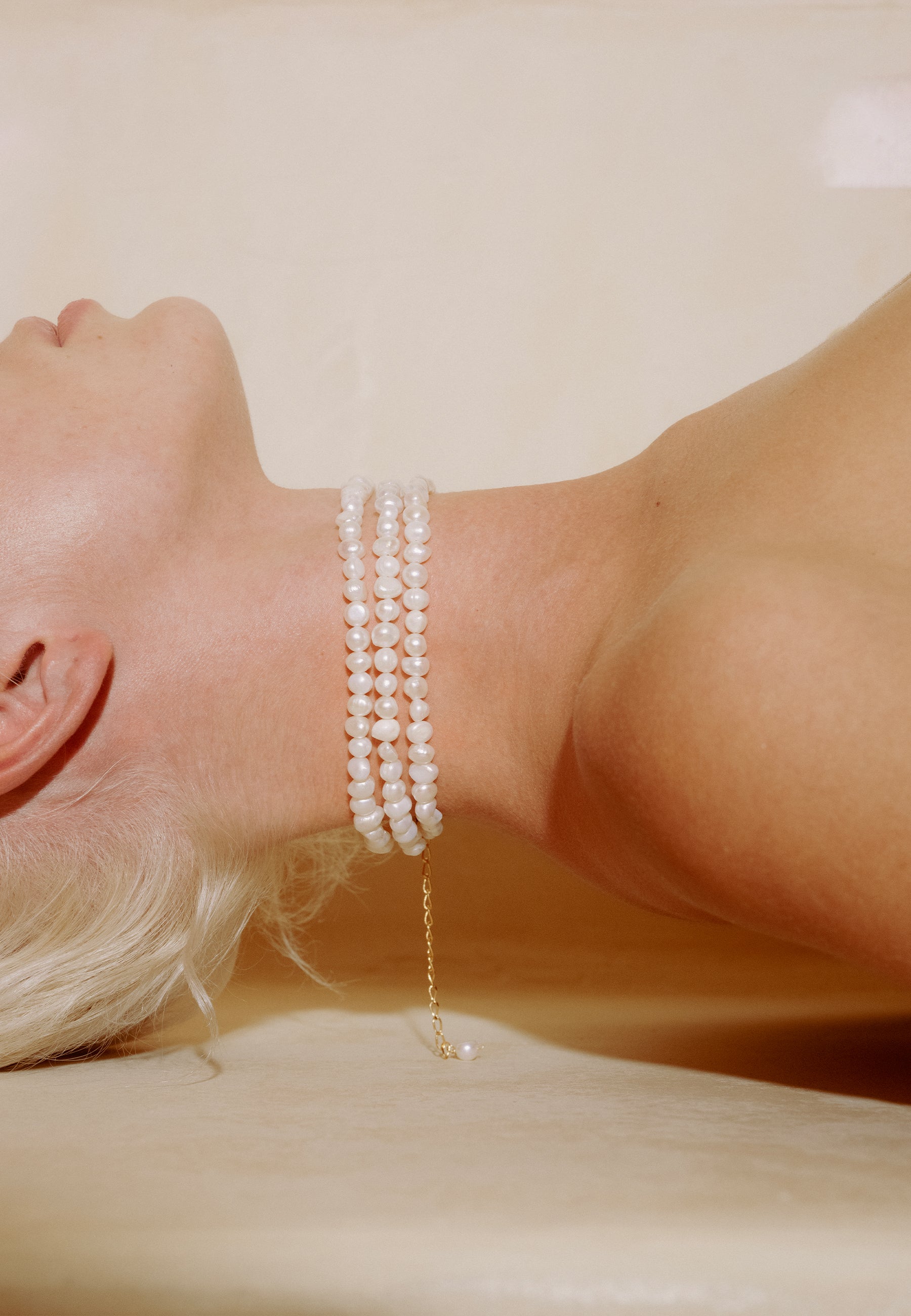 Lavani Jewels Women's Gold / White Mizu Pearl Choker In Multi