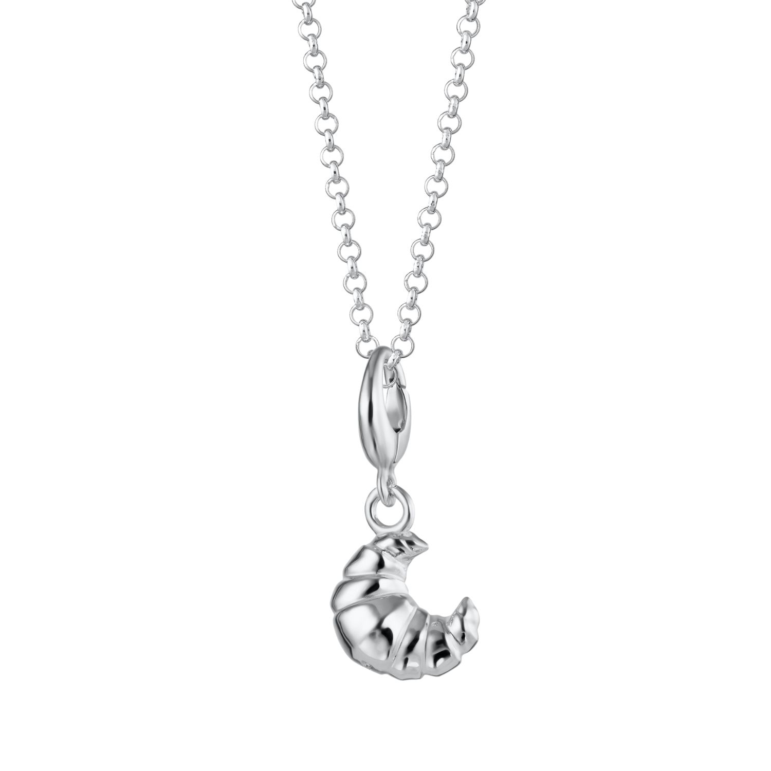 Lily Charmed Women's Sterling Silver Croissant Charm Necklace