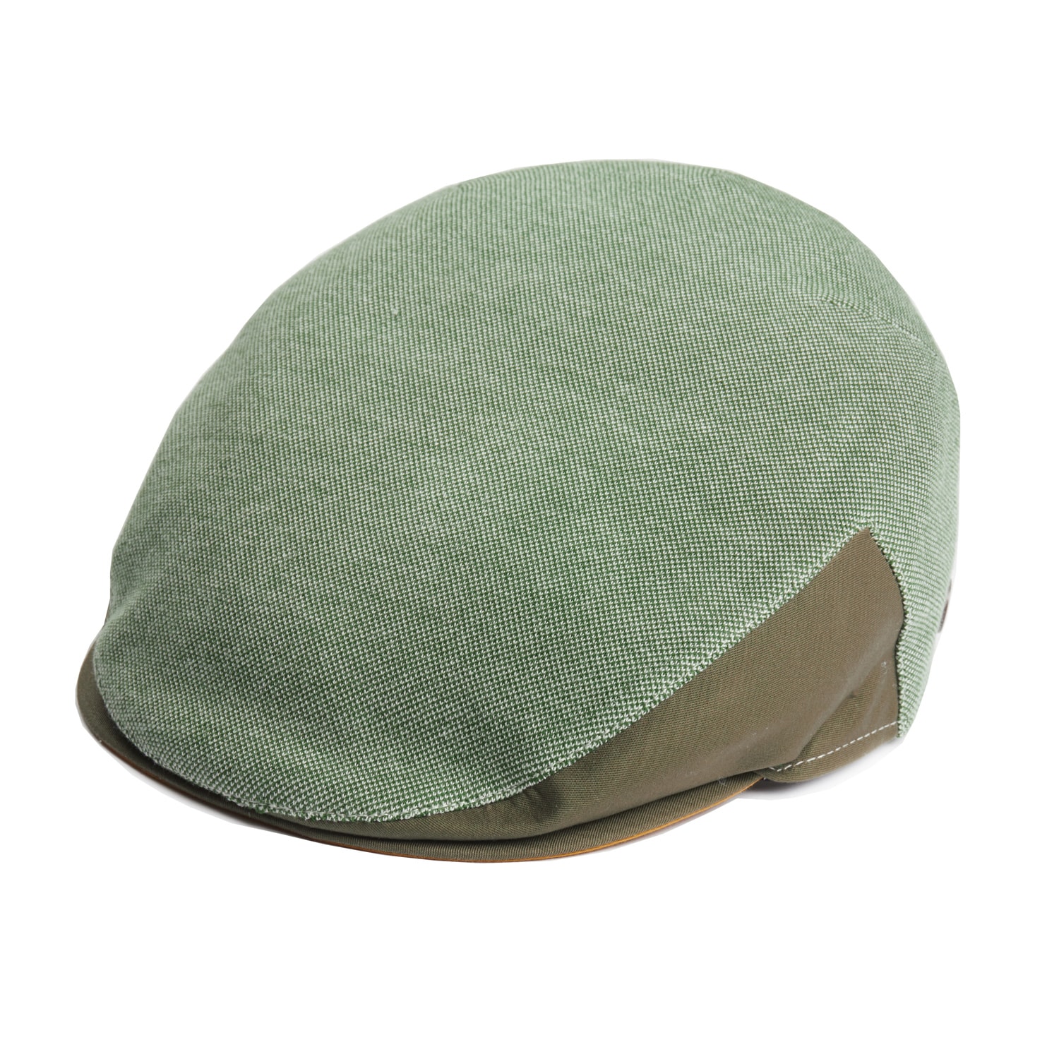 Men’s Dasmarca Brody Sage Green Cotton Summer Flat Cap With Bright Coloured Under Peak 60Cm Dasmarca Hats