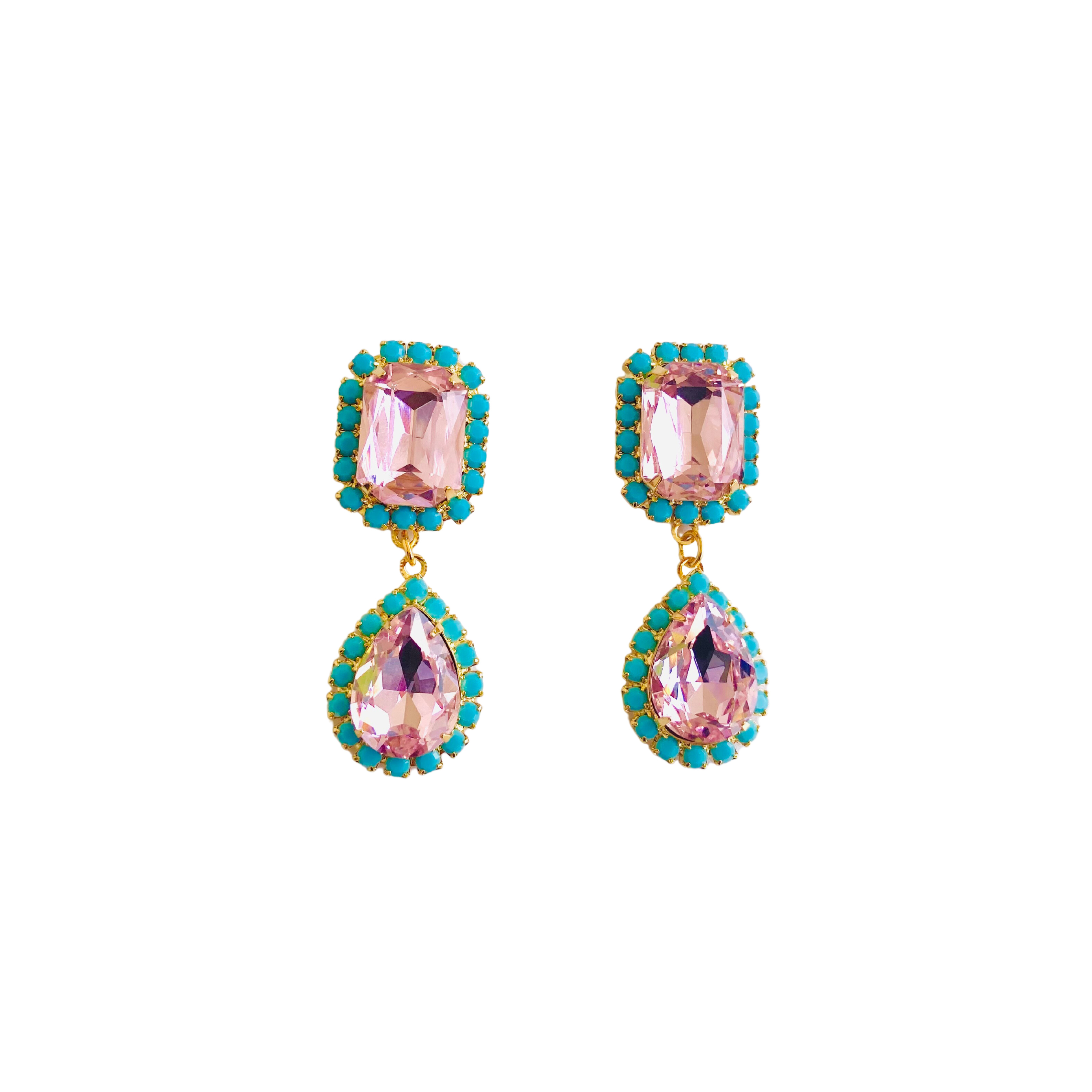 Women’s Pink / Purple Jewel Drop In Pink And Turquoise The Pink Reef