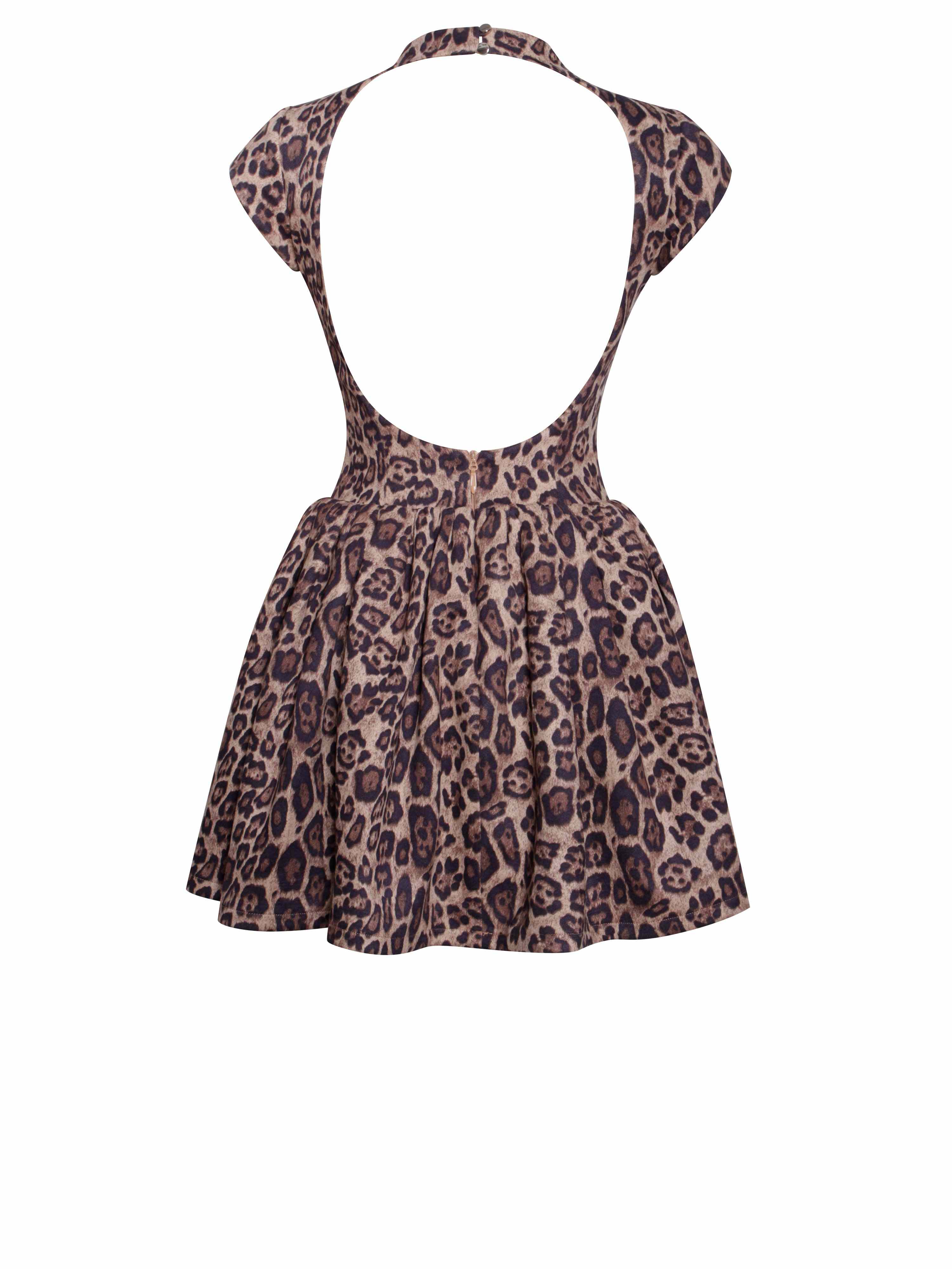 dress as 2000s Leopard Print Backless Cami Midi Dress main image 1