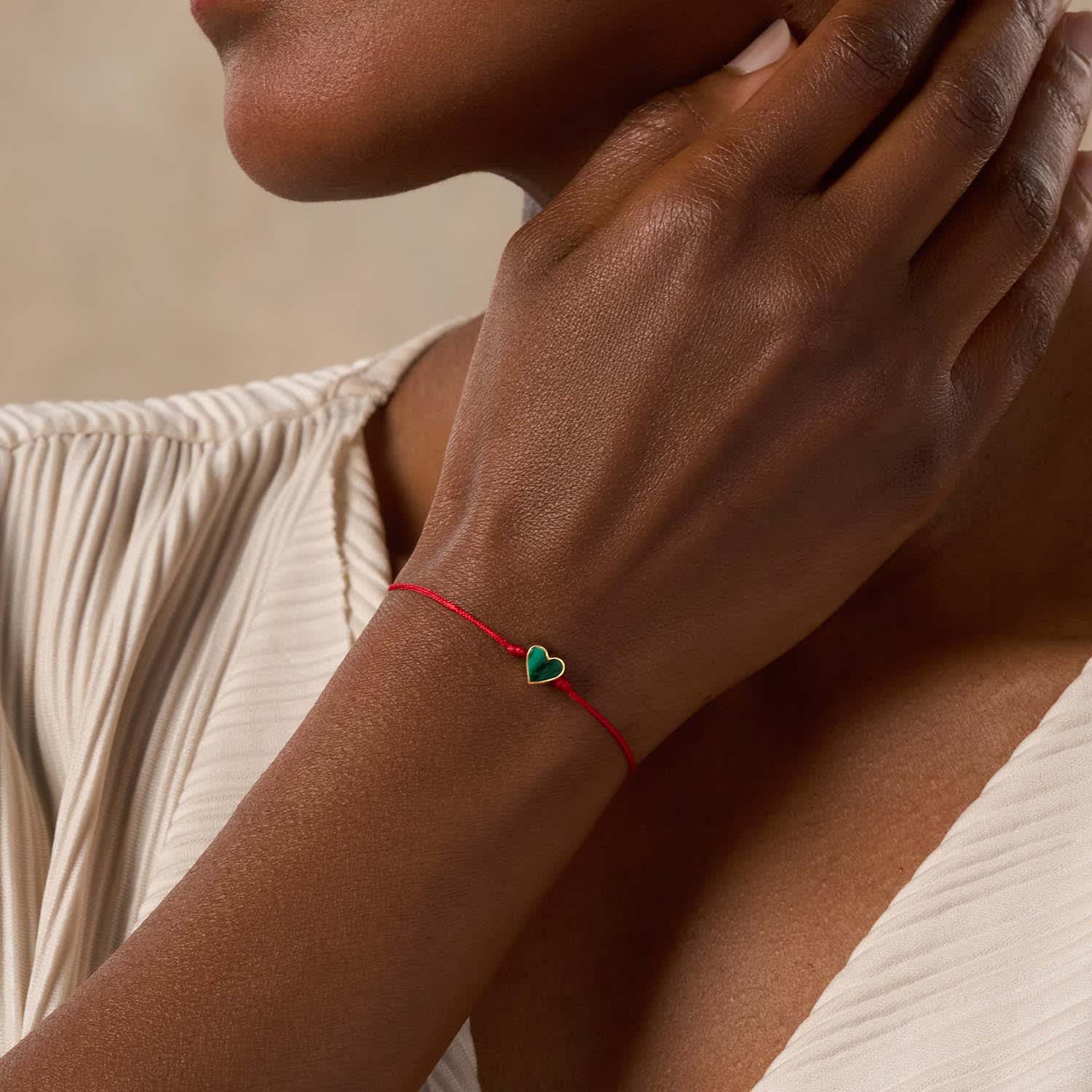 Lucky In Love - Malachite Red String Bracelet | Karma and Luck