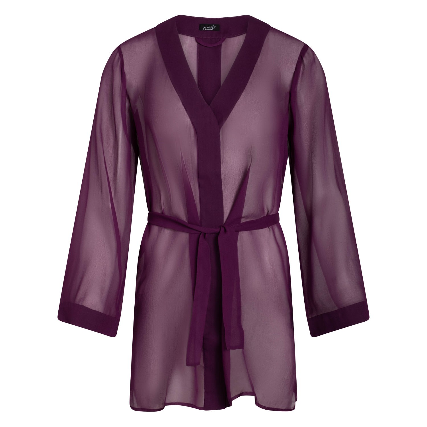 Je Mérite (i Deserve) Women's Pink / Purple / Red Donna Silk Chiffon Shirt Dress In Plum In Pink/purple