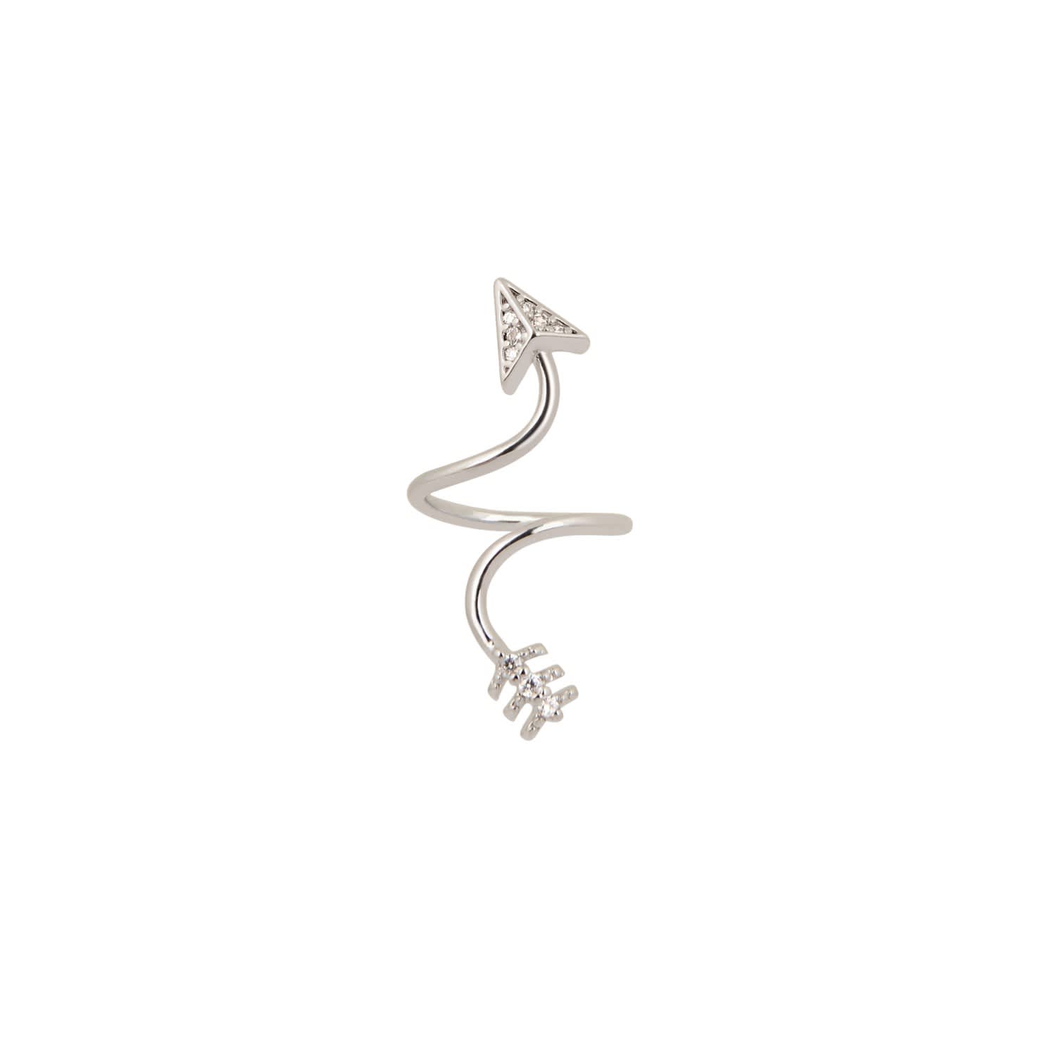 white gold midi ring