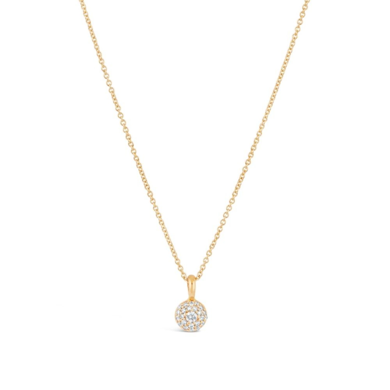 Women's Gold / White Yellow Gold Created Diamond Bon Bon Pendant | Dinny Hall